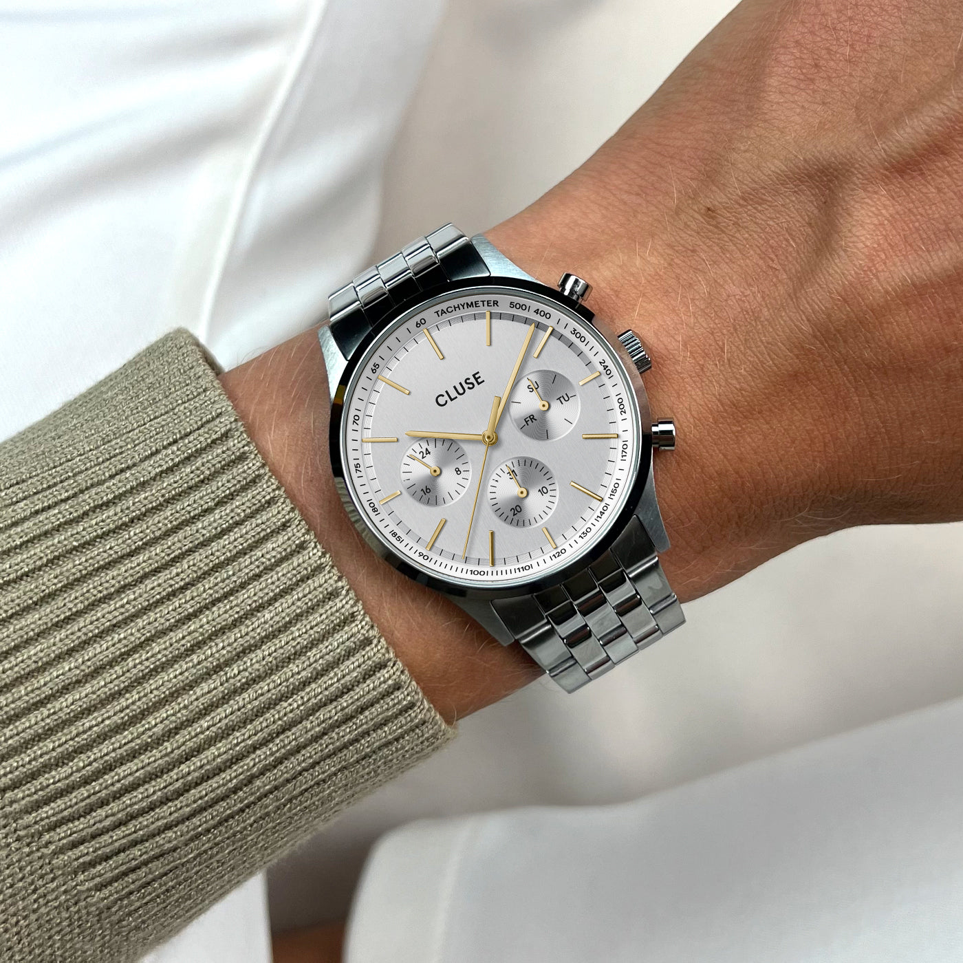 Anthéor Multifunction Watch Steel, Silver Colour, Two-Tone、mySite、botmansion