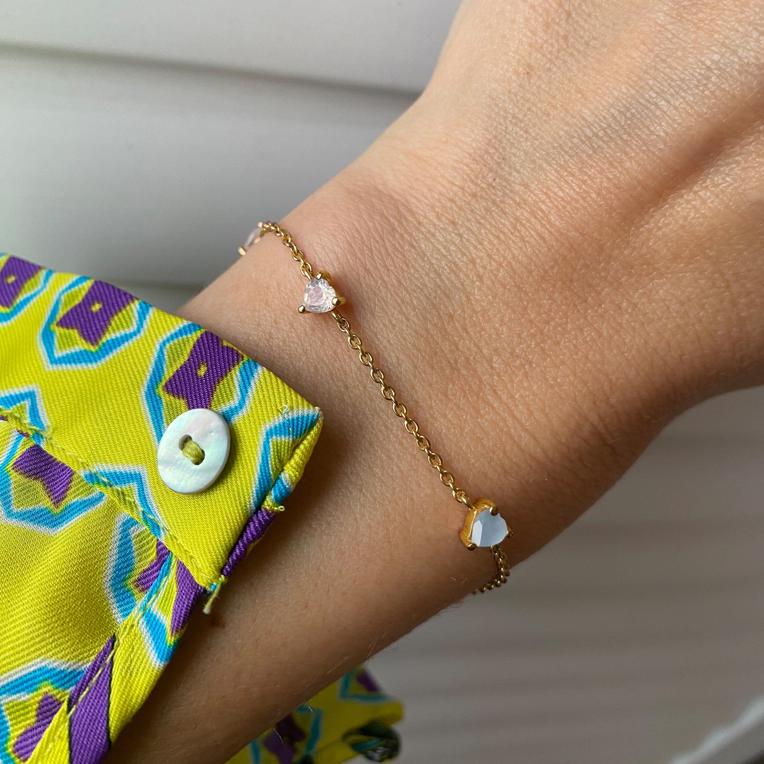 Aquamarine Never Without My Gem Bracelet - March Birthstone、mySite、hinf8tx79