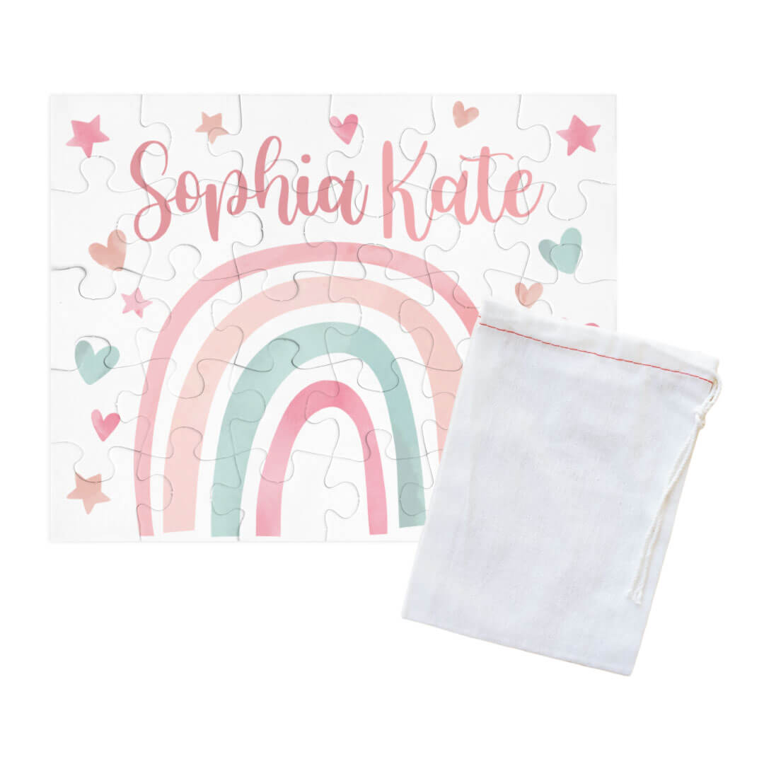  Kids Personalized 30 Piece Puzzle | Pastel Rainbow、mySite、layawaytickets