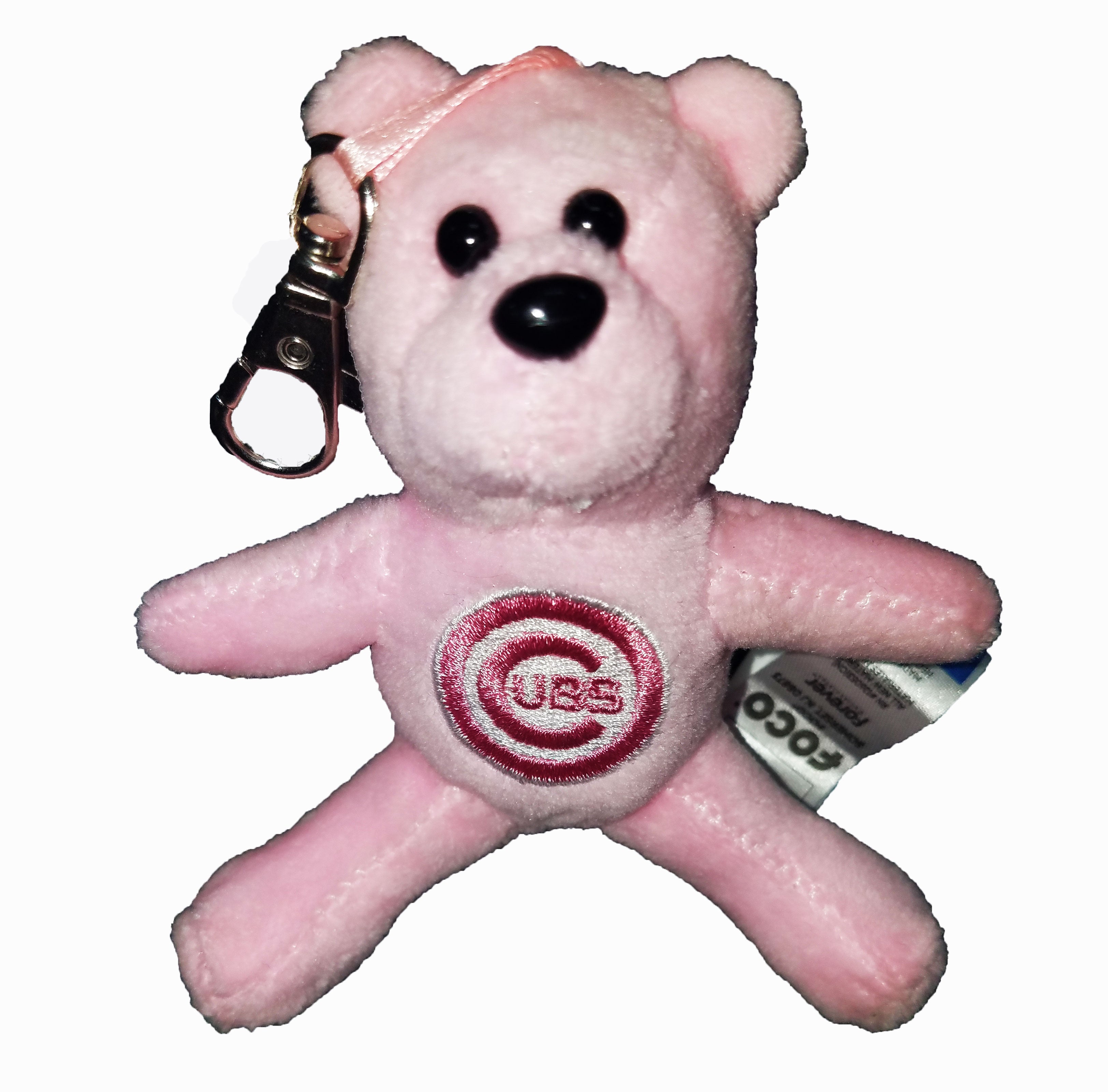 Chicago Cubs Pink Bullseye Little Bear Keychain、mySite、vikingsvslions