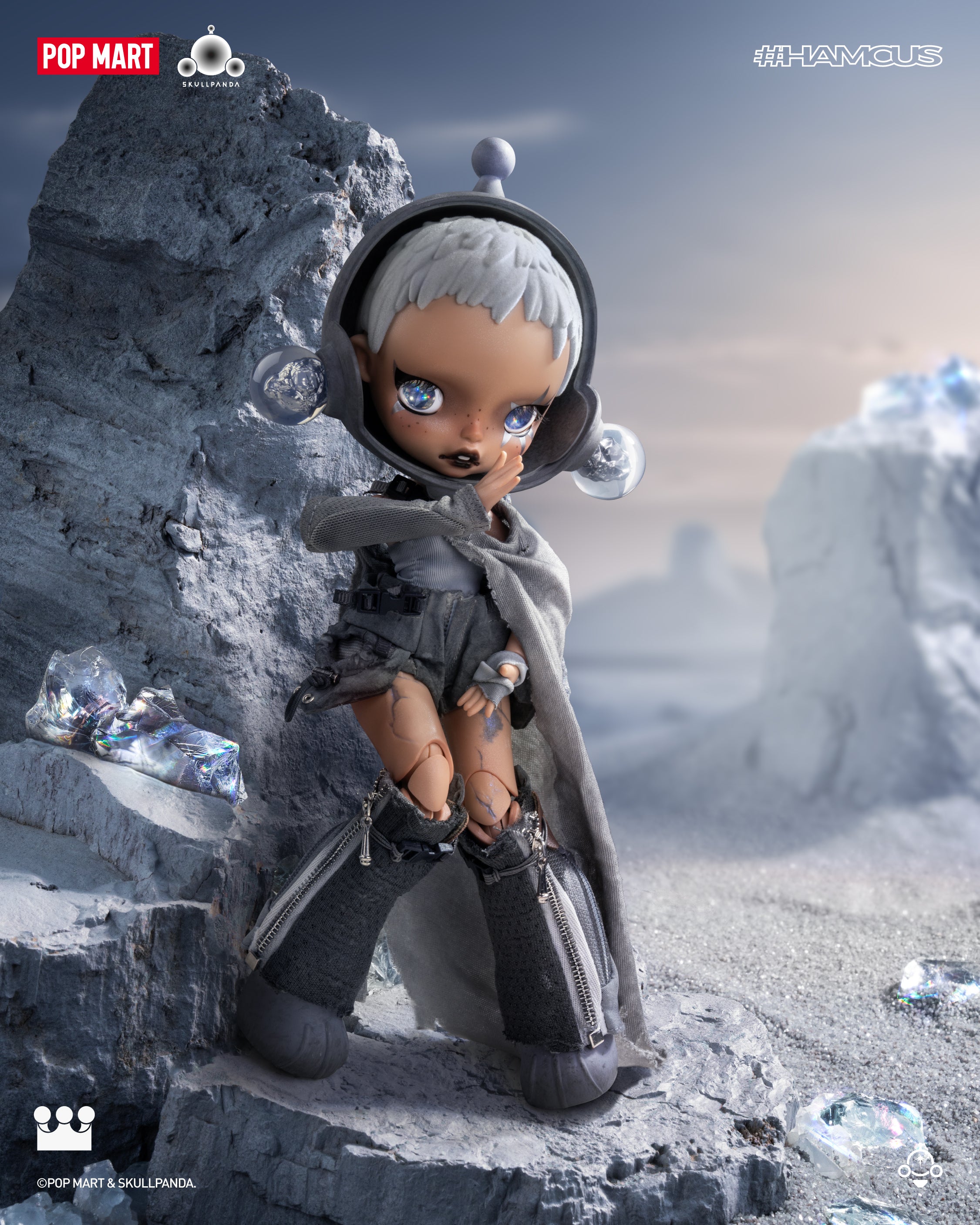  POP MART SKULLPANDA × HAMCUS 1/6 Action Figure、mySite、greenlandpopulation