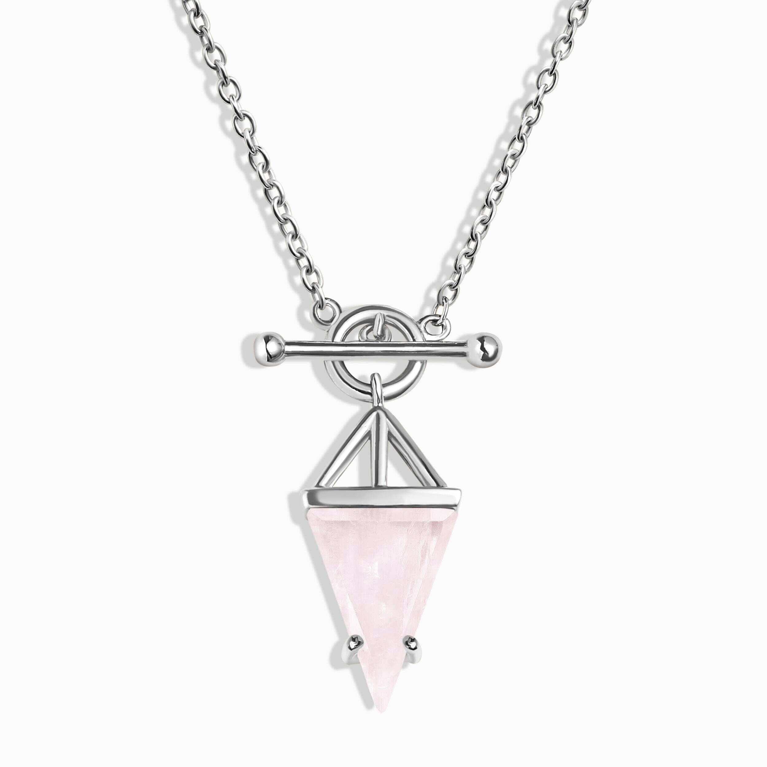 Rose Quartz Necklace - Heroine T-Lock Look、mySite、hinf8tx79