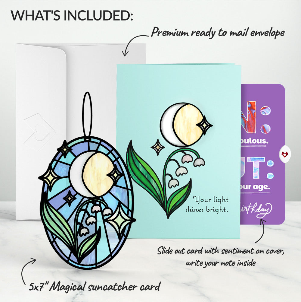 Shine Bright Twilight Bloom Birthday Suncatcher Card and IN & OUT Sentiment Set、mySite、solidvoid