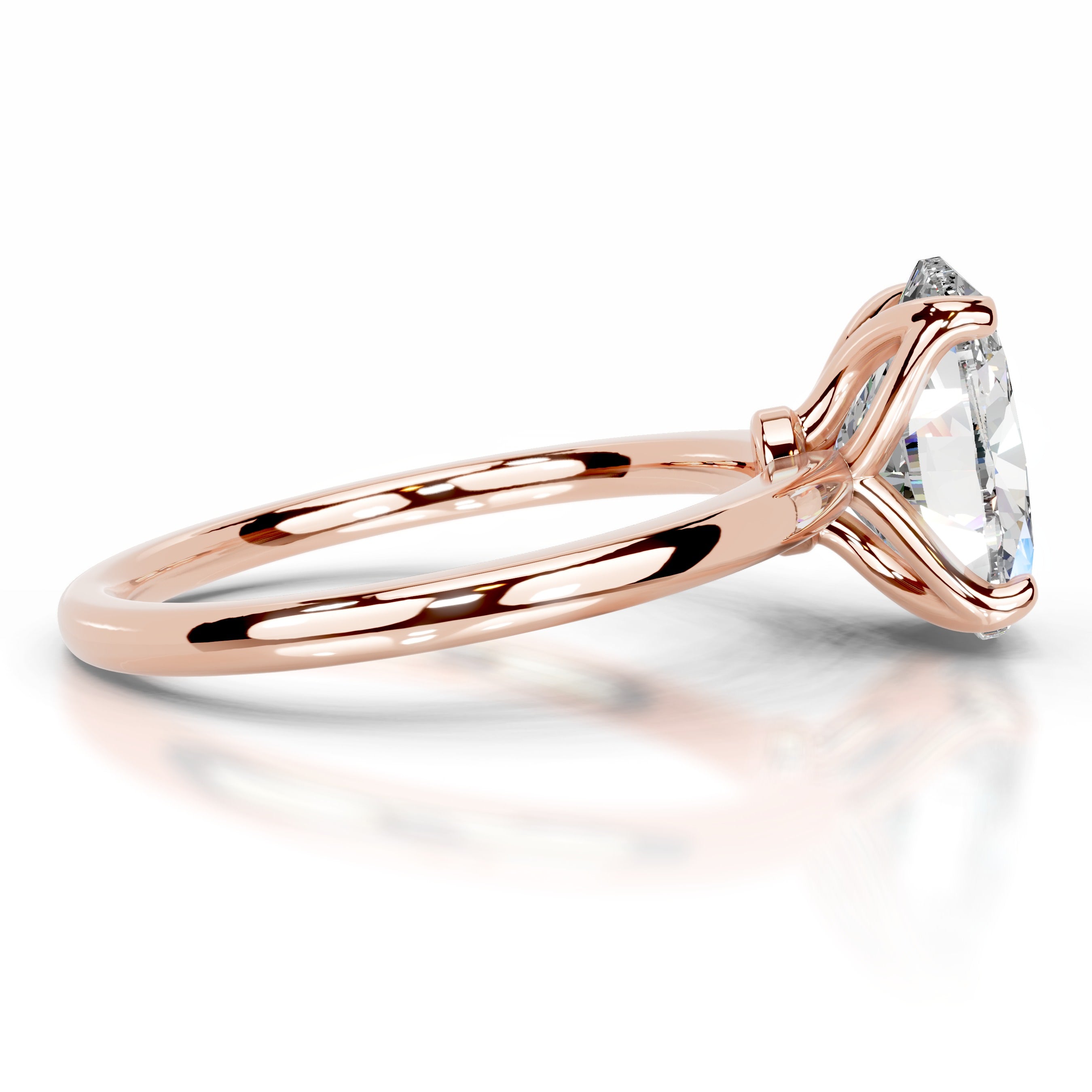 Phoenix Moissanite Ring - 14K Rose Gold、mySite、hinf8tx79