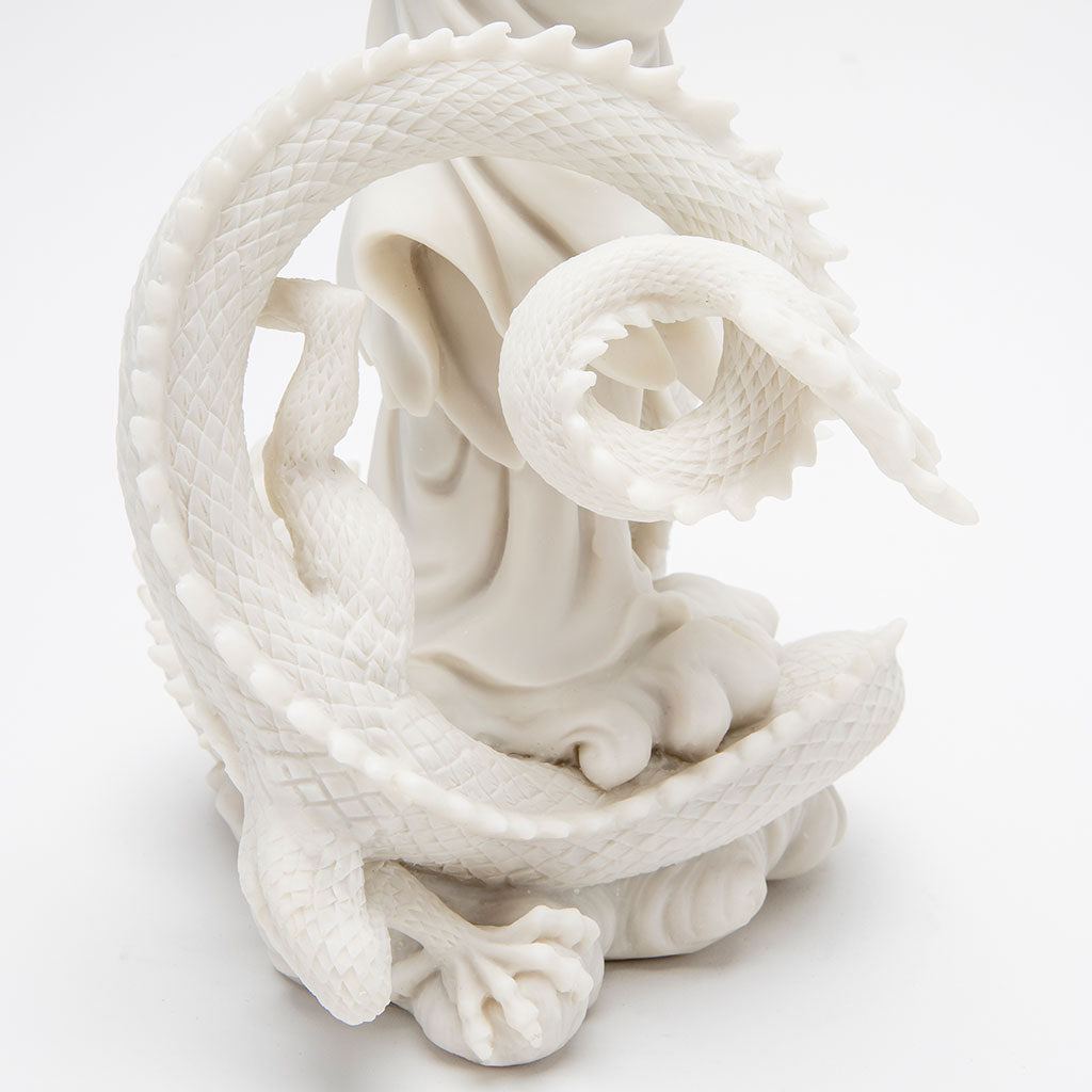 Marble Quan Yin Riding Dragon Statue、mySite、topwebapps