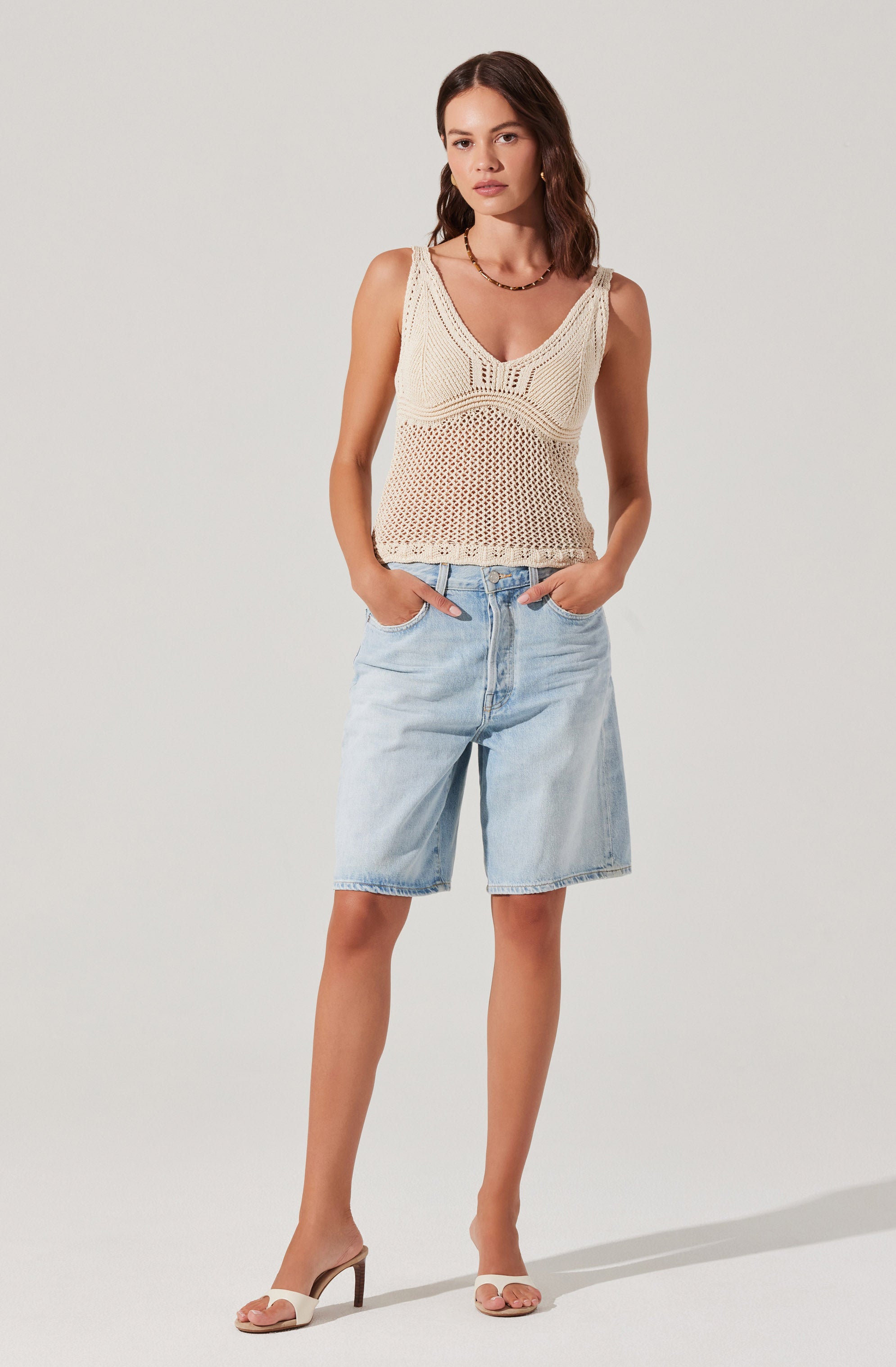 Kalaya Crochet Knit Top、mySite、solidvoid