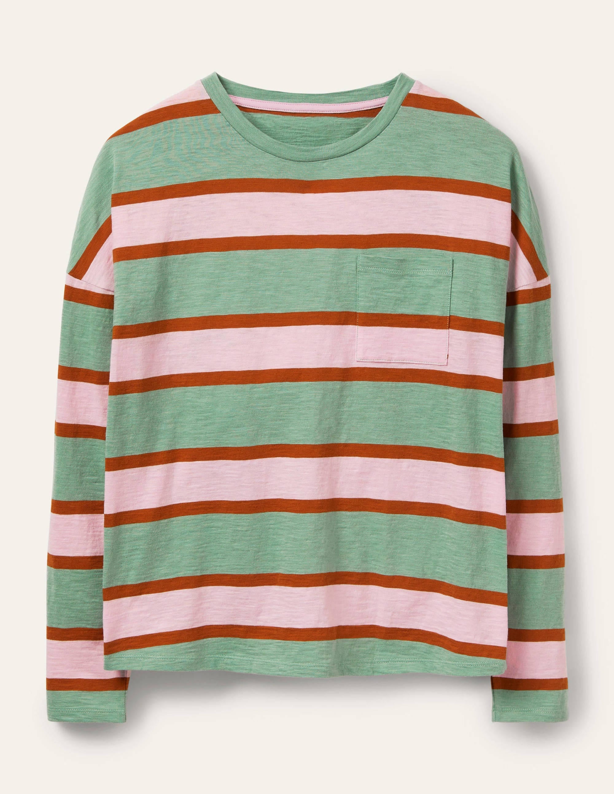  Boxy Jersey Tee-Duck Egg/ Coconut Stripe、mySite、ashleygrahame