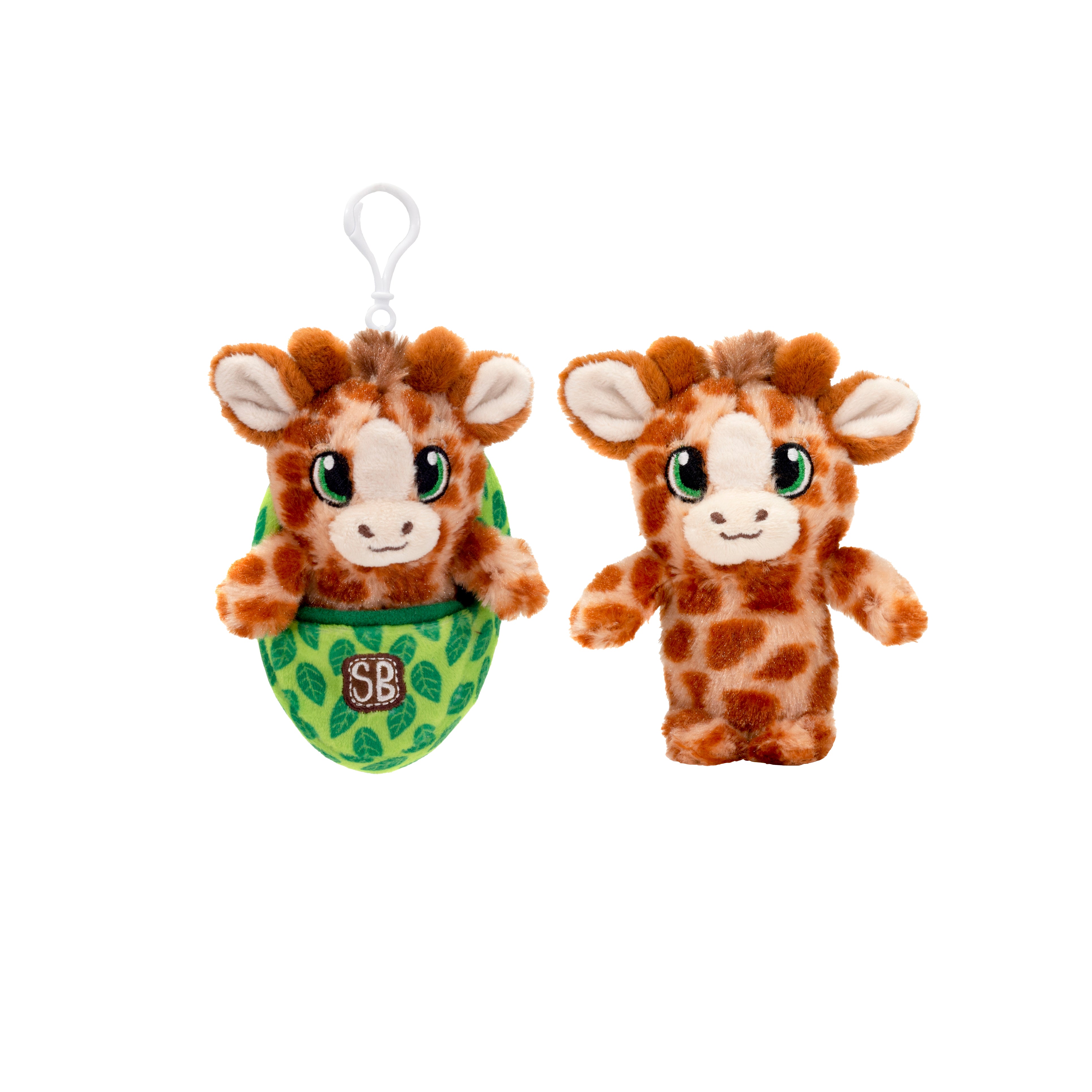 SWADDLE BABIES KC - 4.5IN GIRAFFE KEYCLIP、mySite、g9winljtr