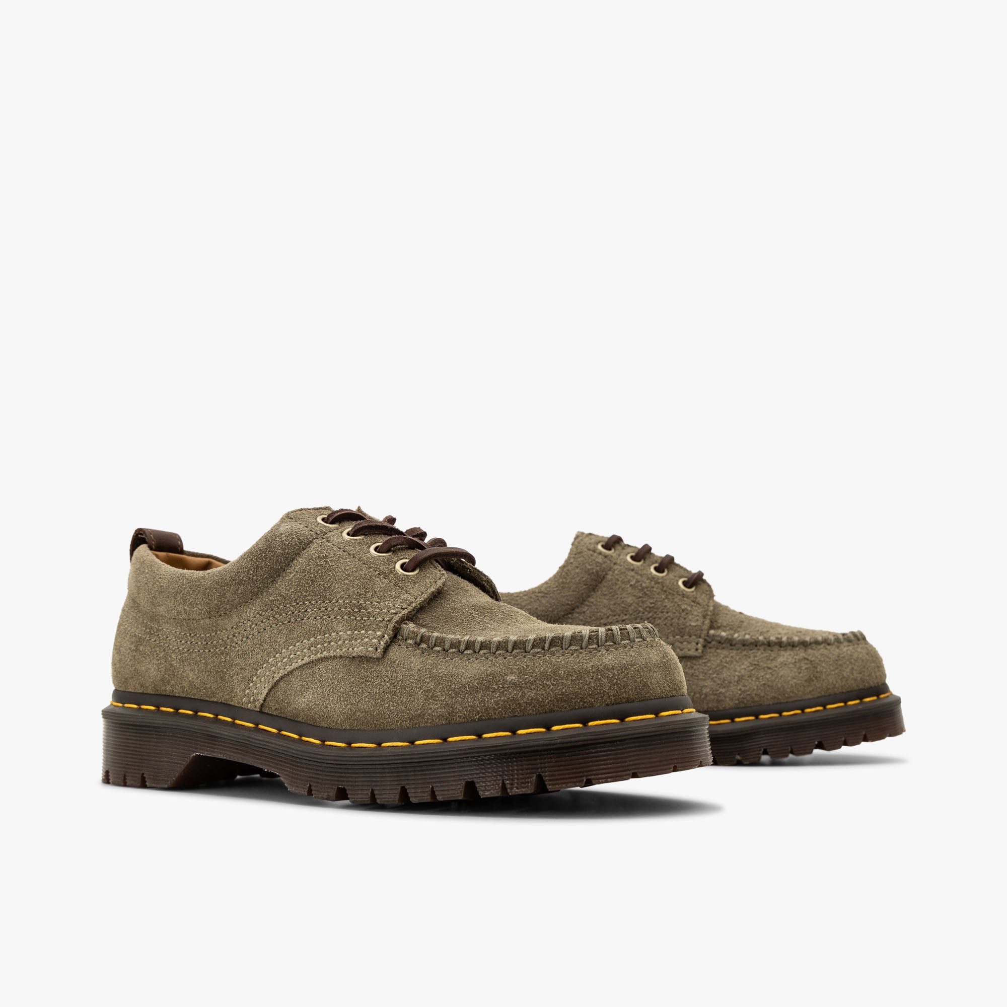  Dr. Martens Lowell Hairy Suede Olive & Dark Brown、mySite、merchandisen