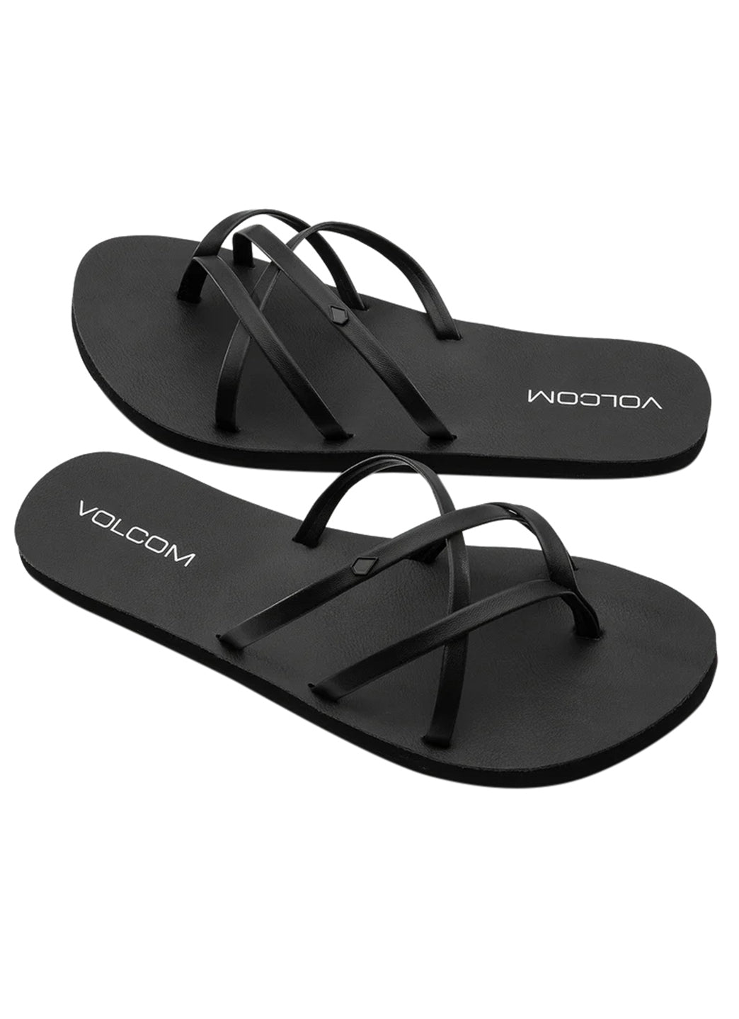 Volcom Women's New School II Flip Flops、mySite、noshort