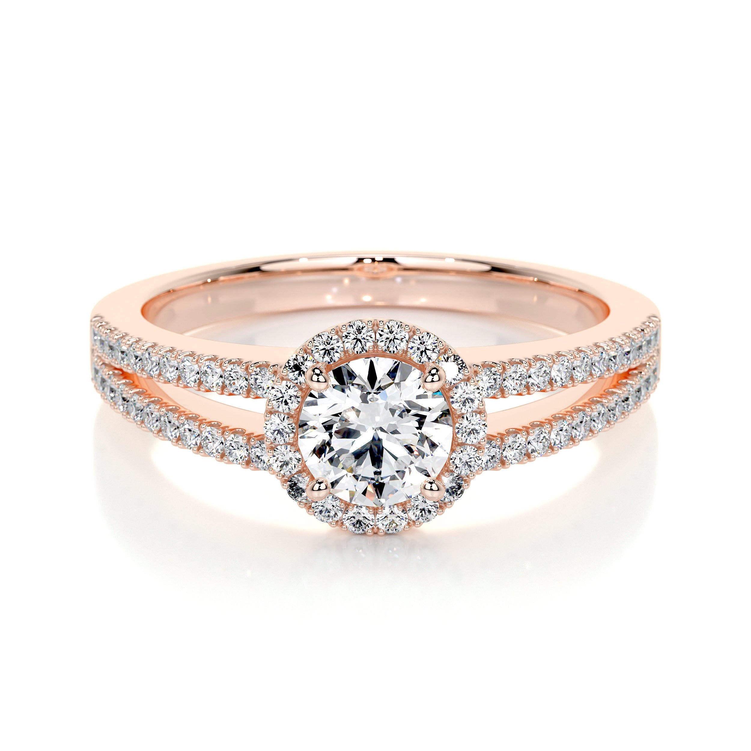 Ruby Lab Grown Diamond Ring -14K Rose Gold、mySite、hinf8tx79