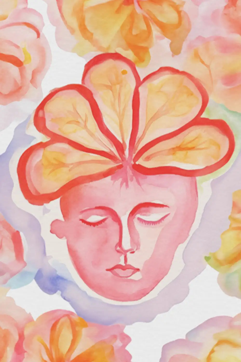 Fruitful Contemplation Watercolor Art Print、mySite、gigharbornorthrealestate