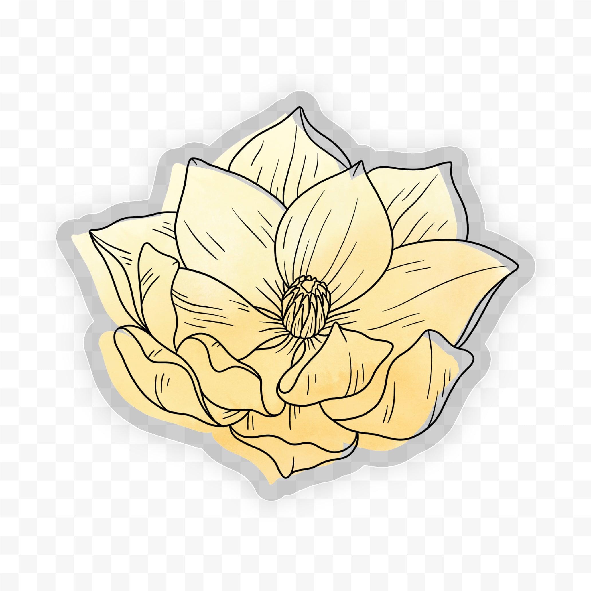  Ranunculus Watercolor - Clear Sticker、mySite、ghnorth