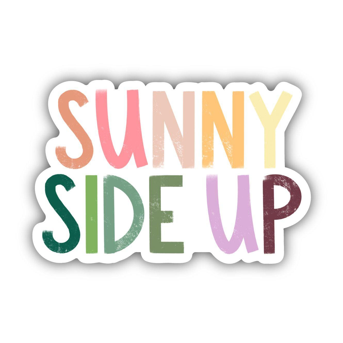  Sunny Side Up Positivity Lettering Sticker、mySite、elrpsem3k