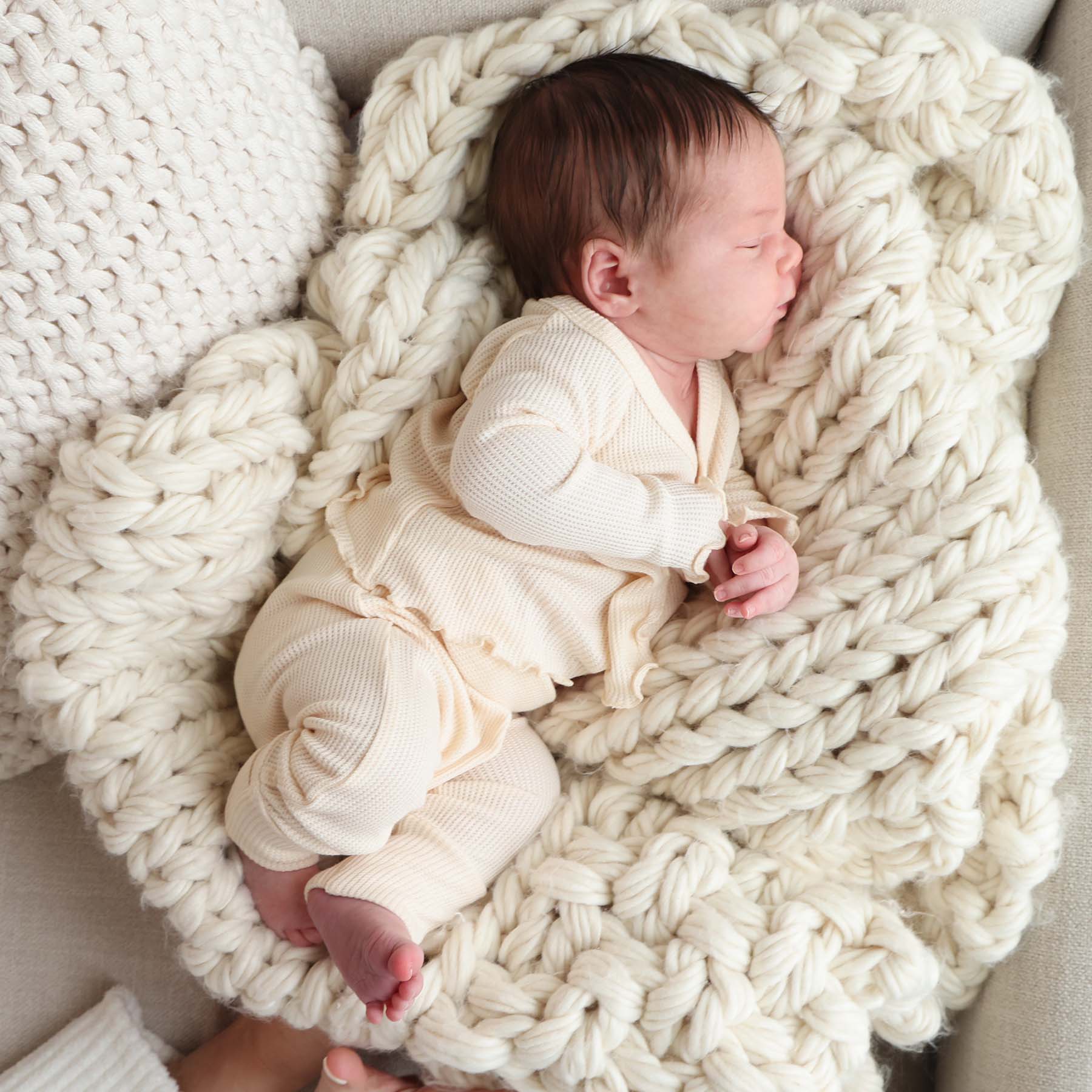  2pc Waffle Crossover Top & Bottom | Almond、mySite、layawaytickets