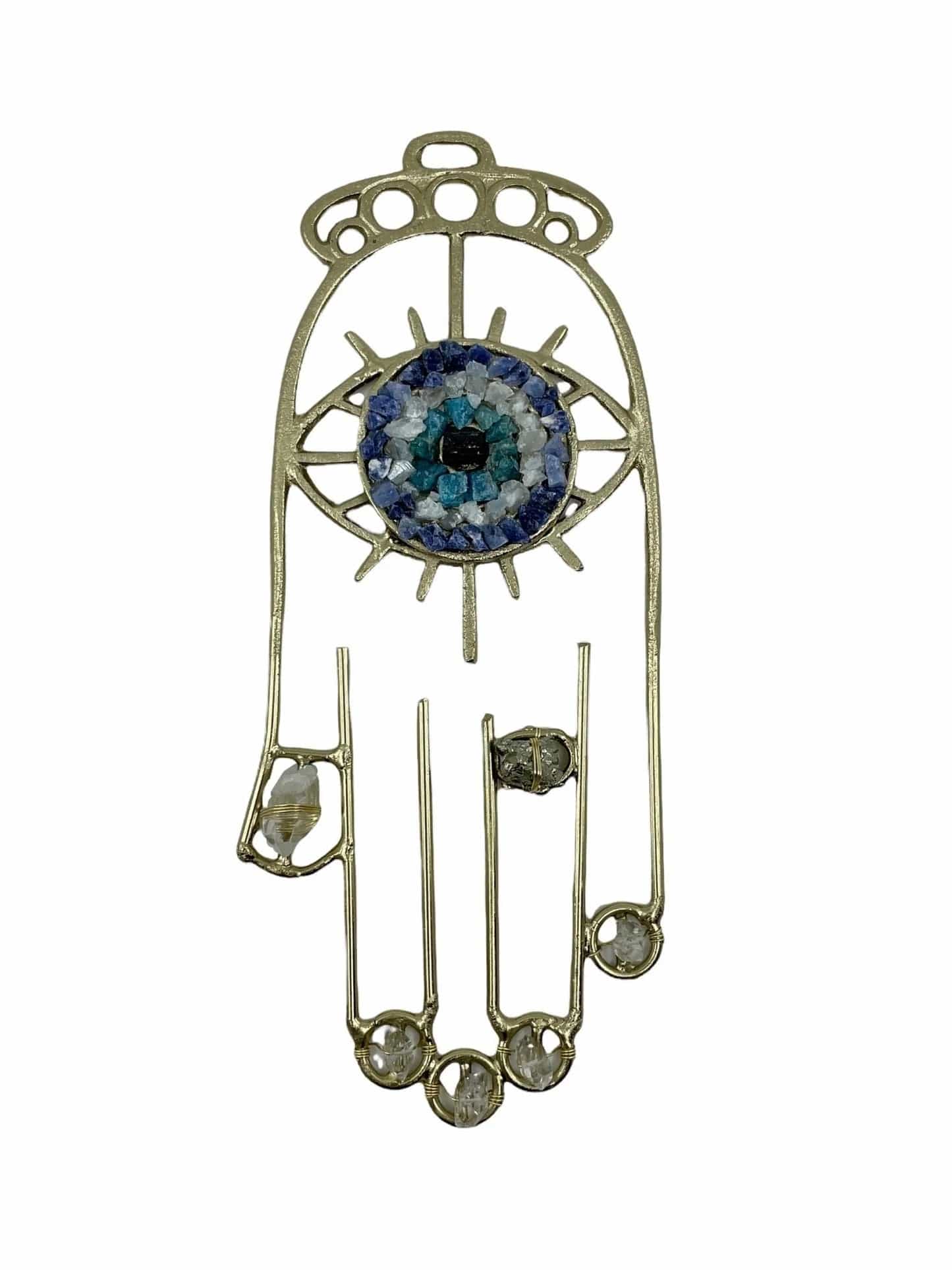 Hamsa Healing Crystal Grid Wall Hanging、mySite、topwebapps