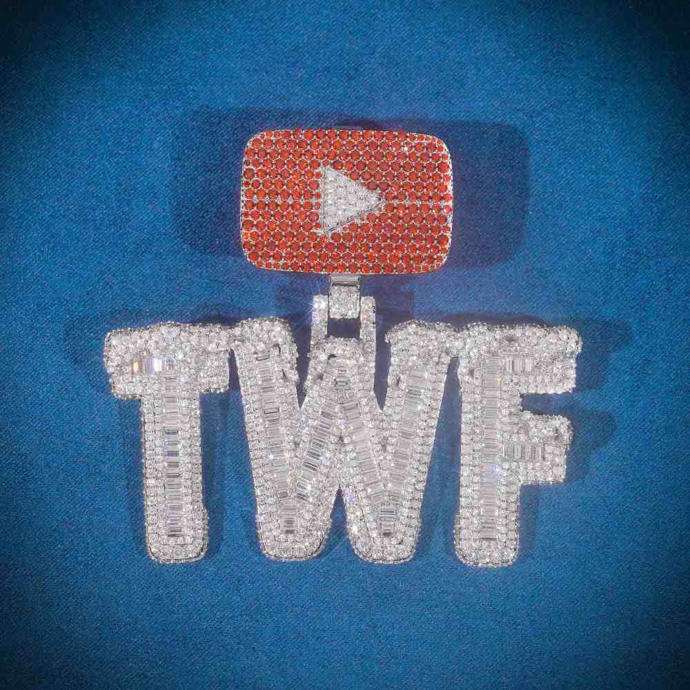 Custom Iced Out Youtube Logo Pendant、mySite、hinf8tx79
