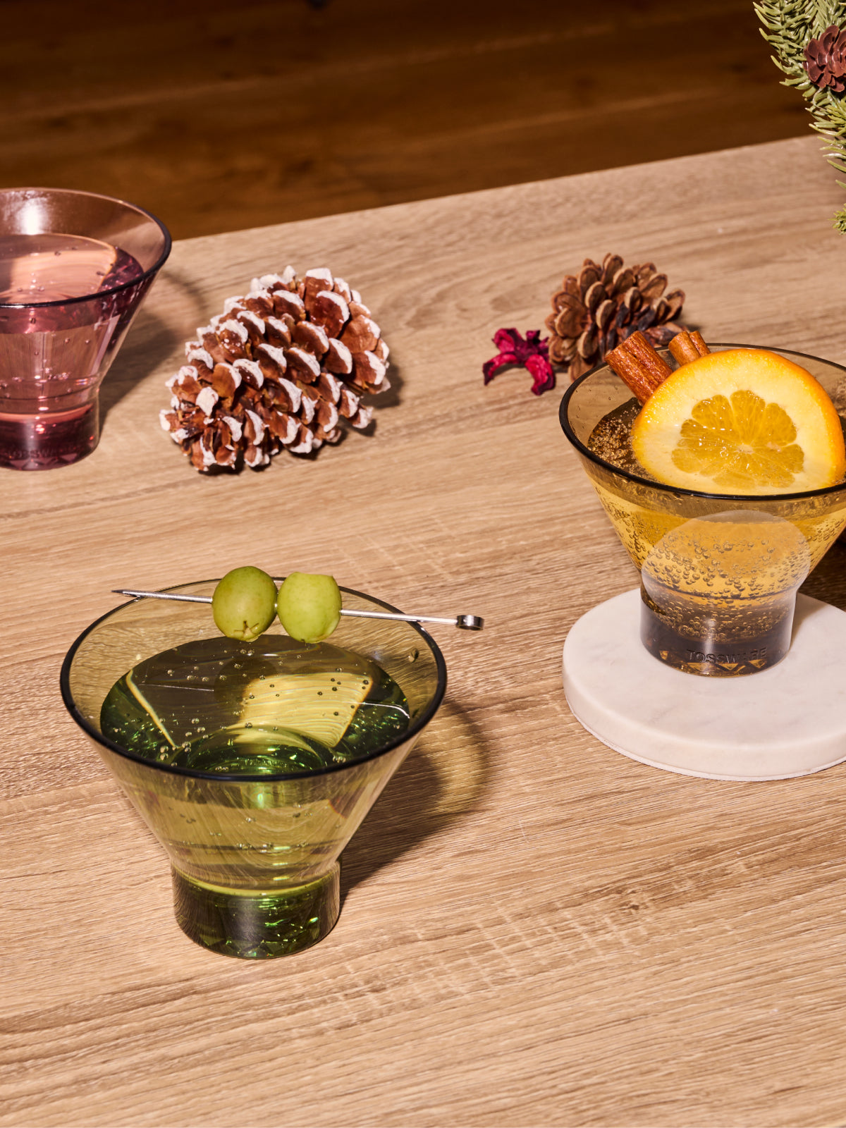 RESERVE 8oz Stemless Martini - Mixed Color Set、mySite、camillekostekn