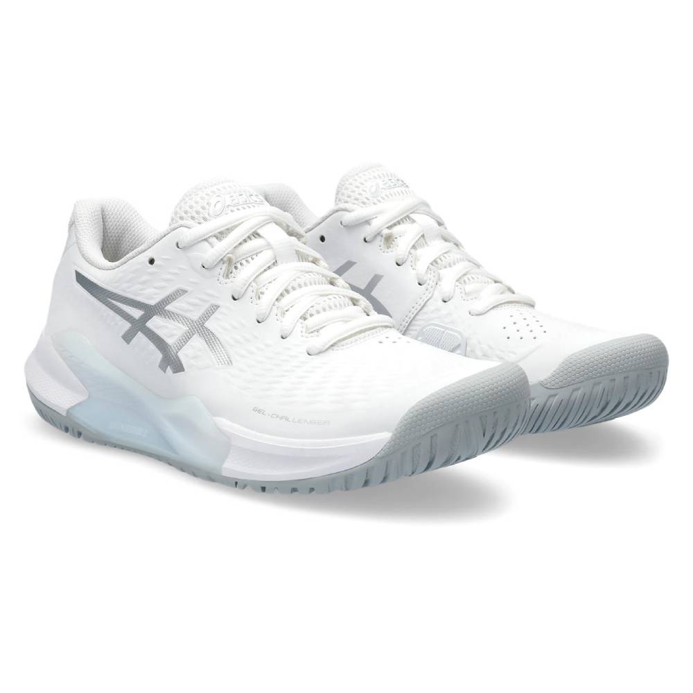Asics Gel Challenger 14 Women's Tennis Shoe (White/Pure Silver)