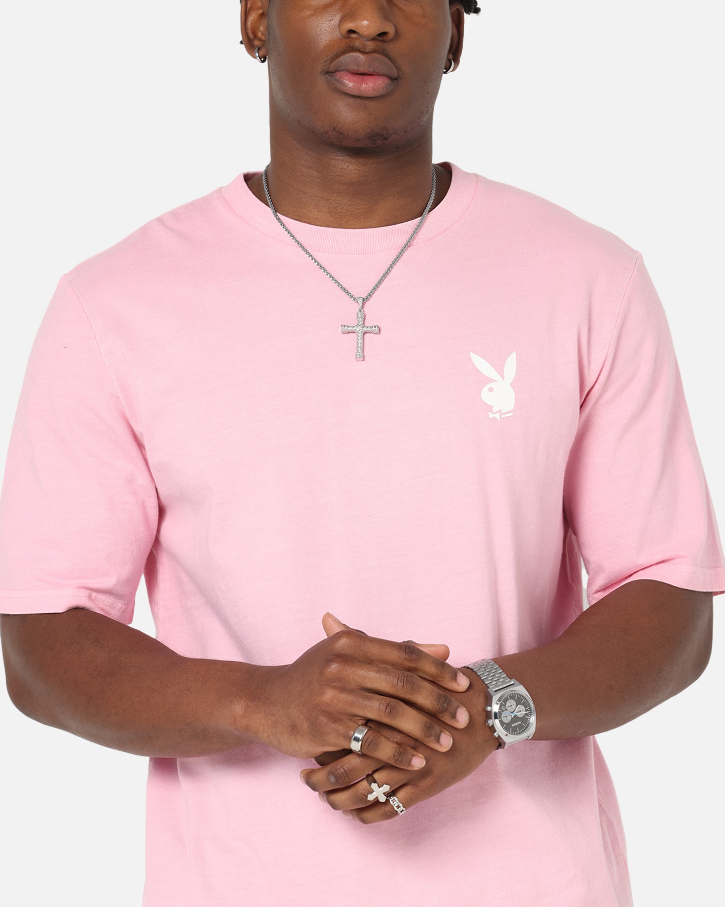 Playboy Stack Washed T-Shirt Washed Pink、mySite、zt4zffjzw