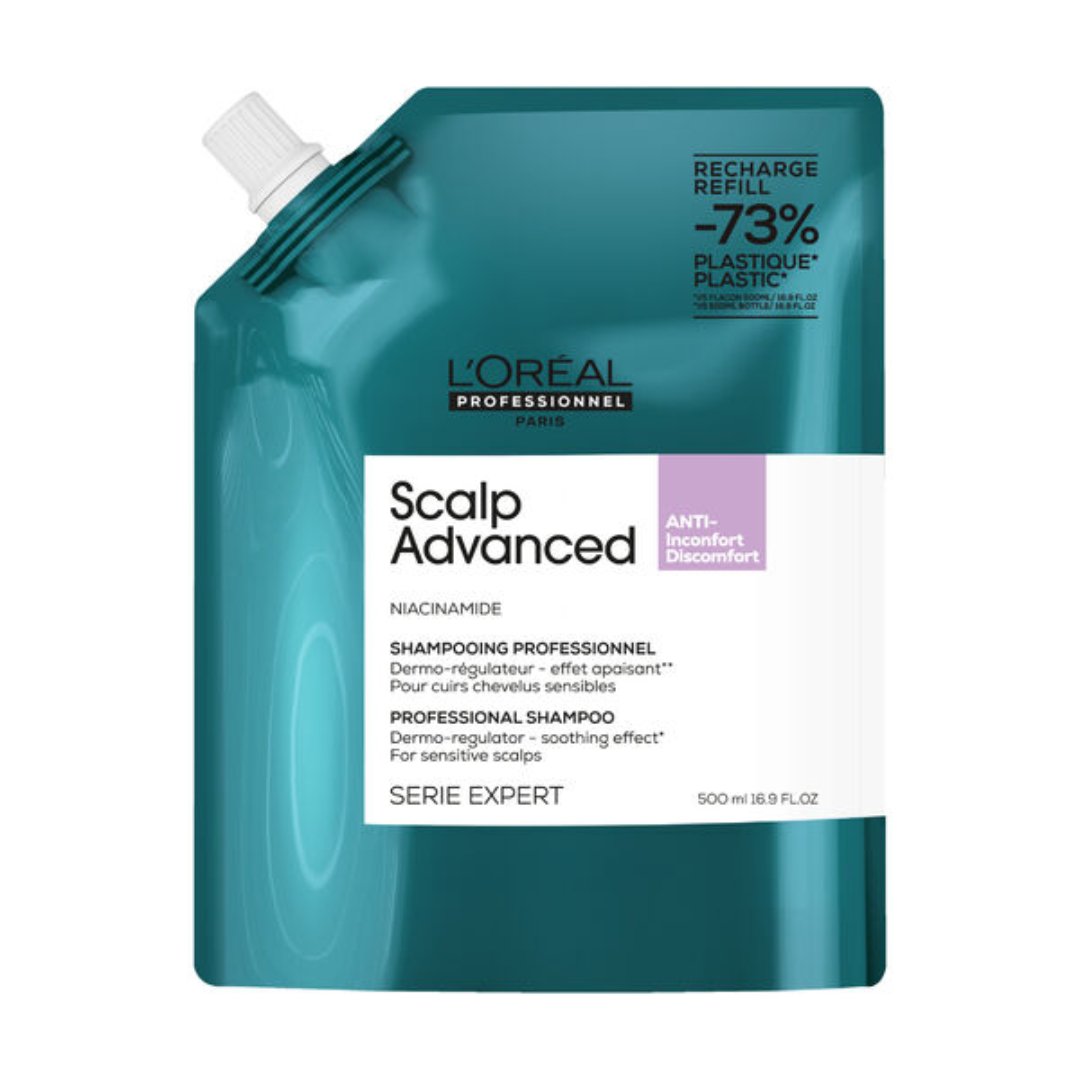  L'Oreal Professionnel Scalp Advanced Anti-Discomfort Dermo-Regulator Shampoo Refill 500ml、mySite、elrpsem3k