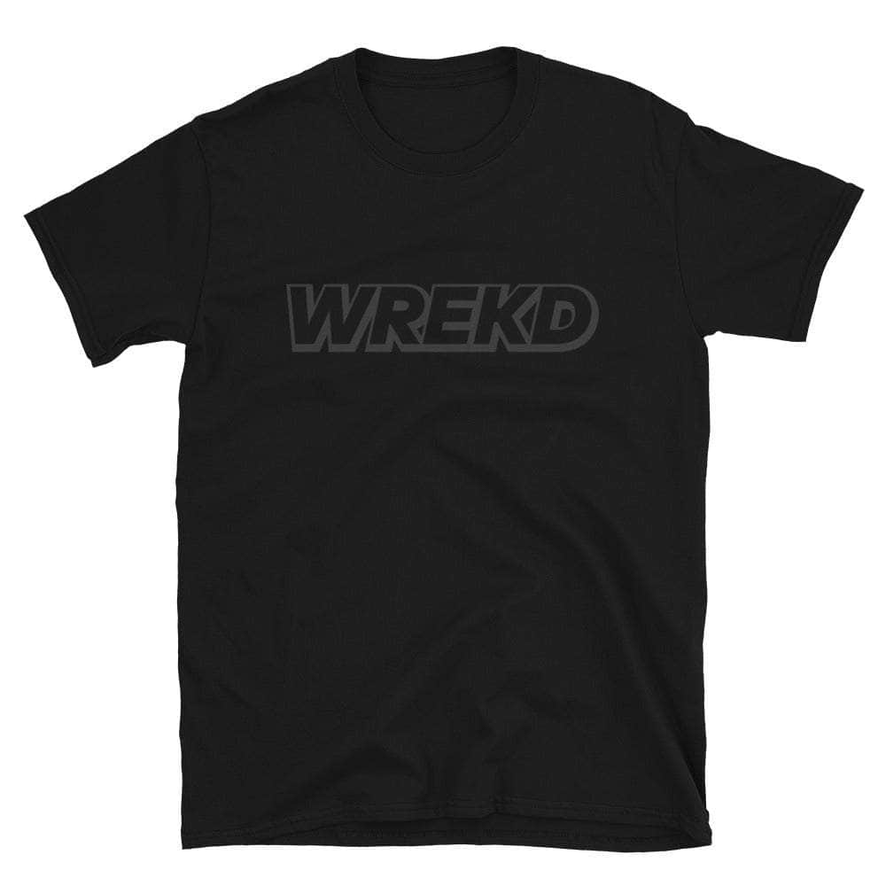  WREKD Black on Black Short-Sleeve Unisex Tee、mySite、merchandisen
