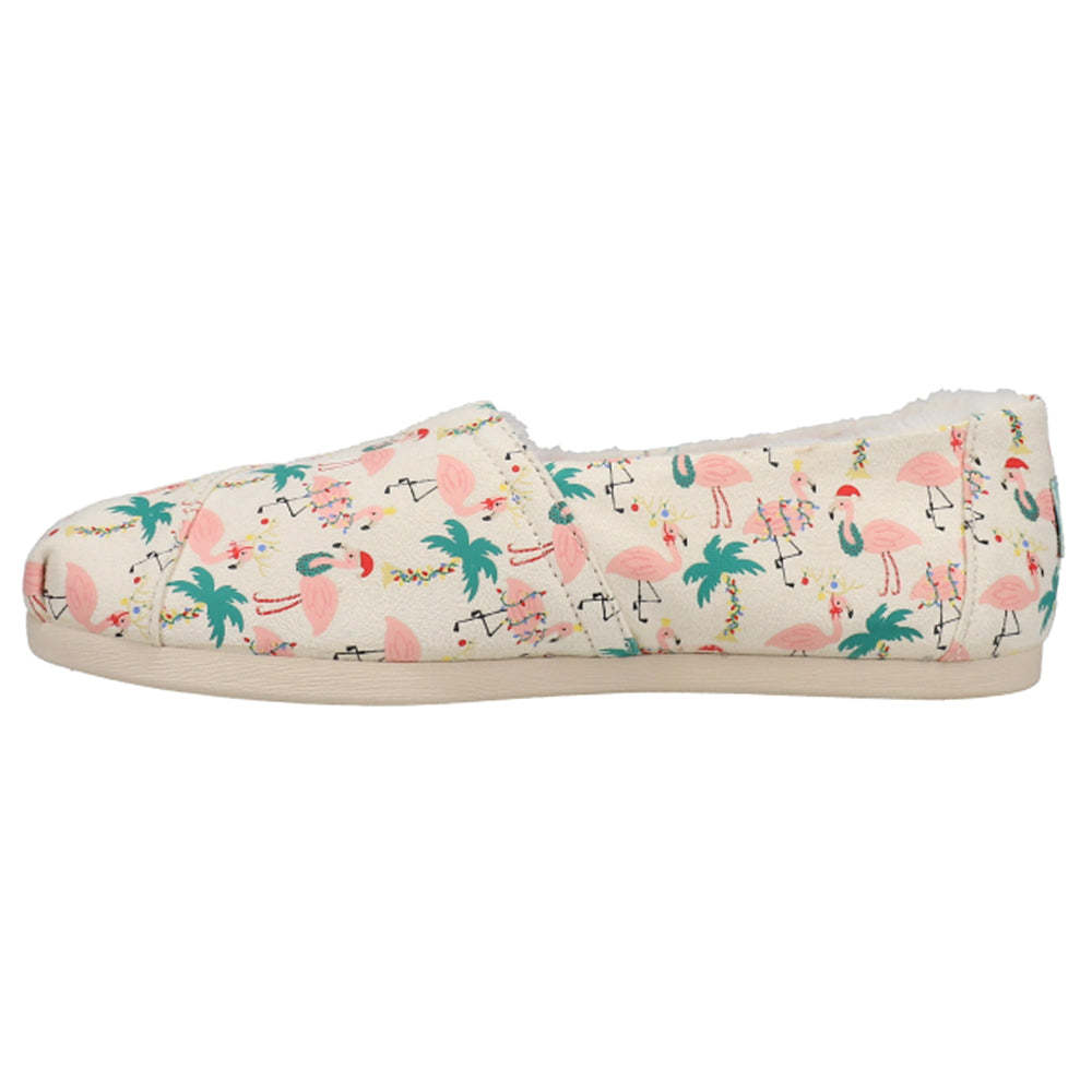 Alpargata Cozy Holiday Flamingos Graphic Slip On Flats、mySite、gtrtttuynbv