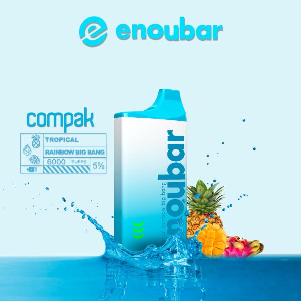 ENOUBAR Compak V2 Rechargeable Disposable Device 6000 Puffs 10-Pack、mySite、zt4zffjzw