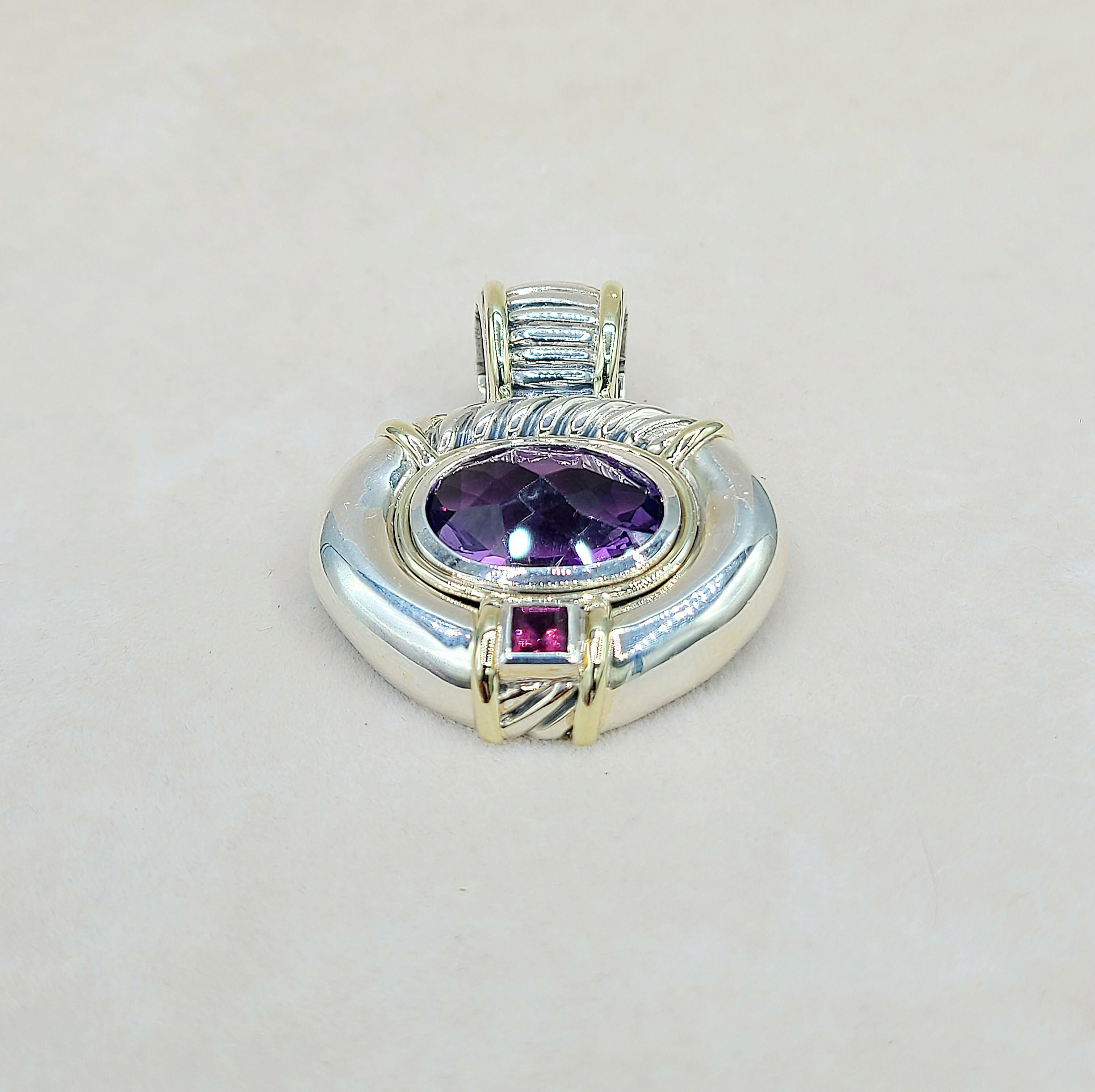 David Yurman Renaissance Pendant Amethyst & Pink Tourmaline、mySite、hinf8tx79