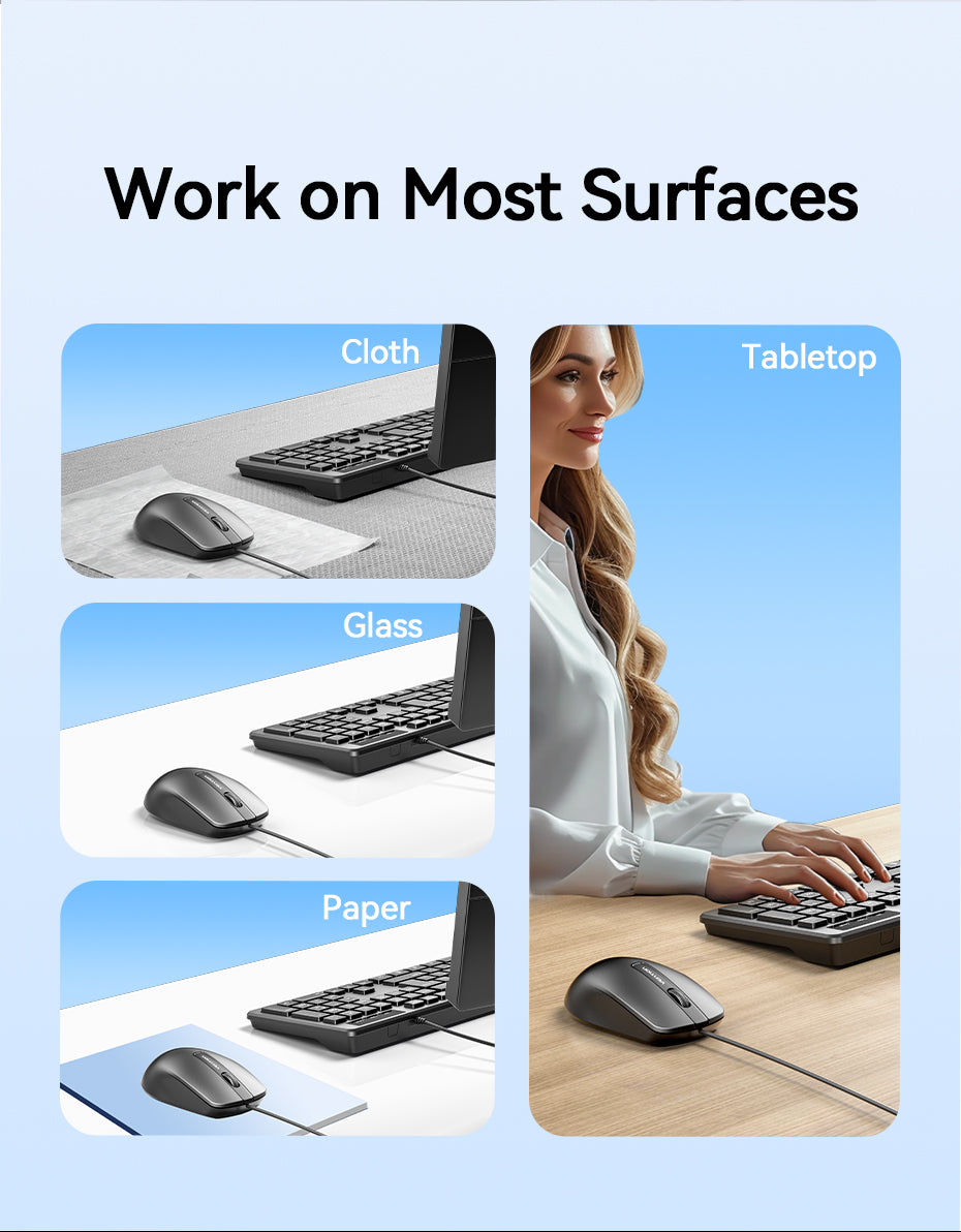 3-Button USB Wired Mouse