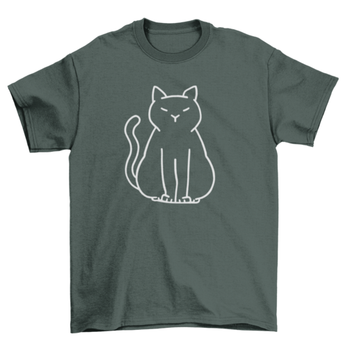 Minimalist Cat T-Shirt、mySite、camillekostekn