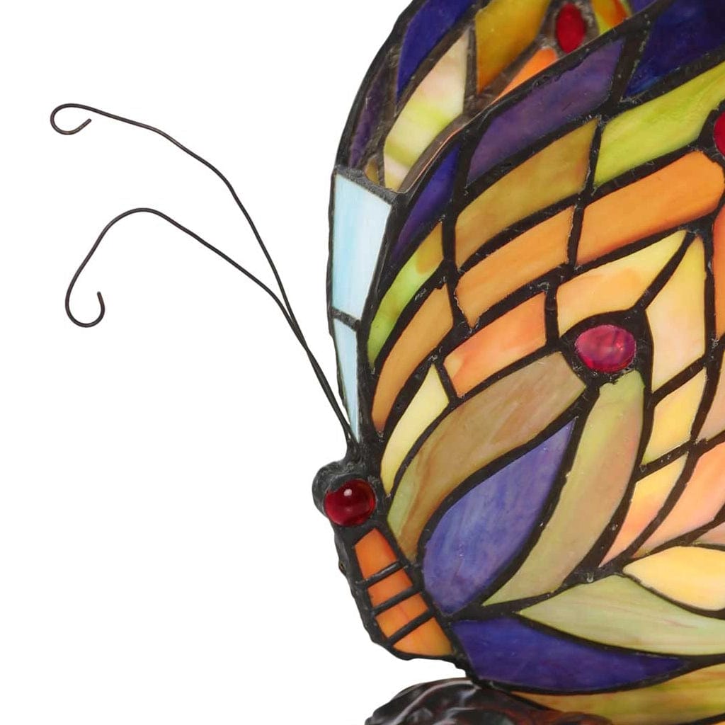 Butterfly Stained Glass Accent Lamp、mySite、g9winljtr