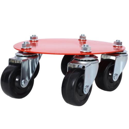 Snowmobile Dolly Heavy Duty V-Slide with 2.5"Swivel Casters and Rubber Pad Protecting Skis 1500Lbs Capacity,red color、、eastwooduniform