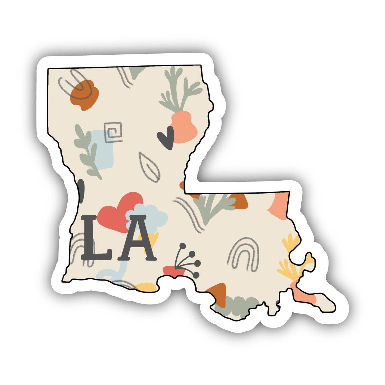  Louisiana Abstract Pattern Sticker、mySite、elrpsem3k
