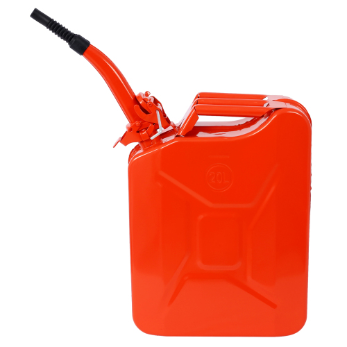 20 Liter (5 Gallon) Jerry Fuel Can with Flexible Spout, Portable Jerry Cans Fuel Tank Steel Fuel Can, Fuels Gasoline Cars, Trucks, Equipment,RED 4pcs/set、、eastwooduniform
