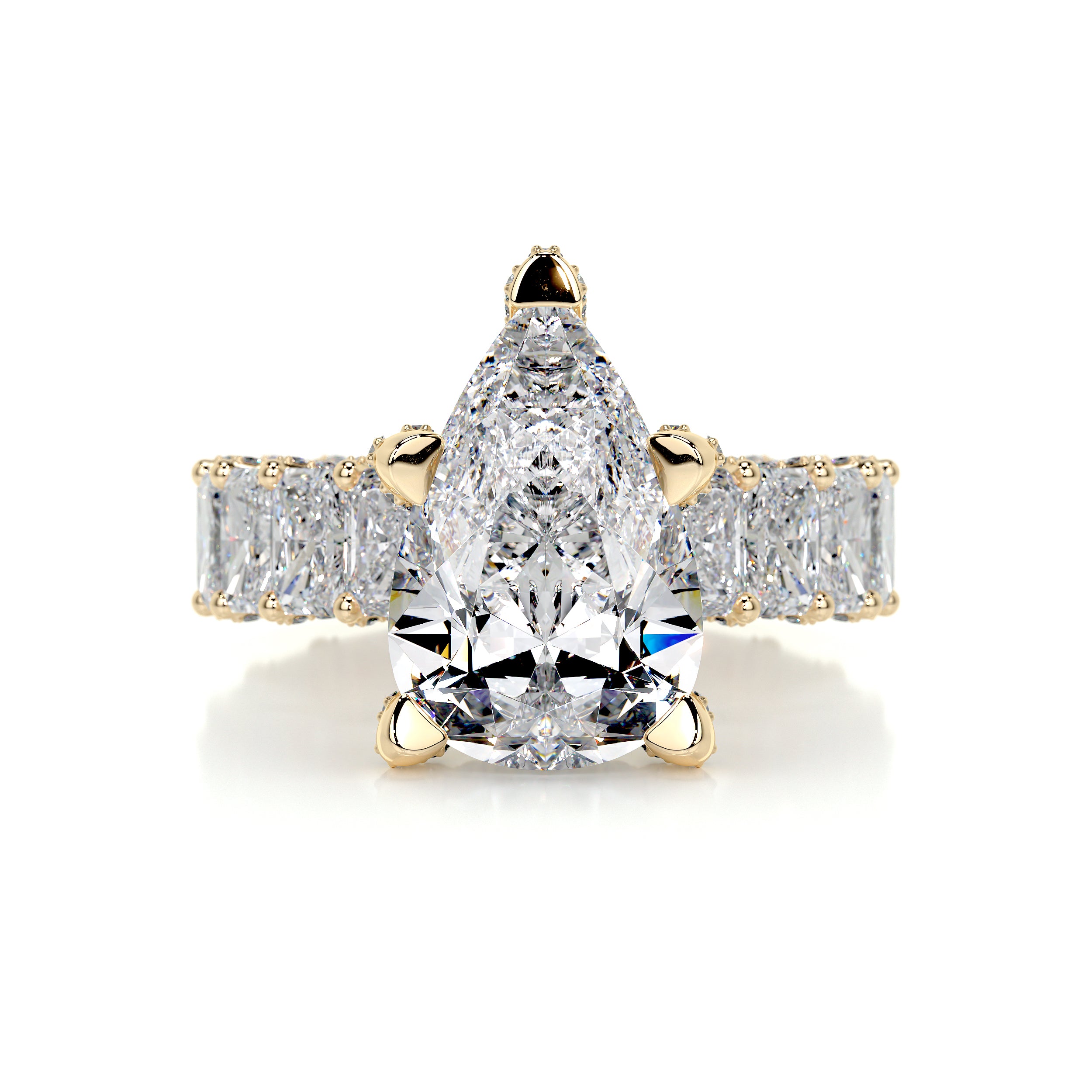 Arabella Diamond Engagement Ring -18K Yellow Gold、mySite、hinf8tx79