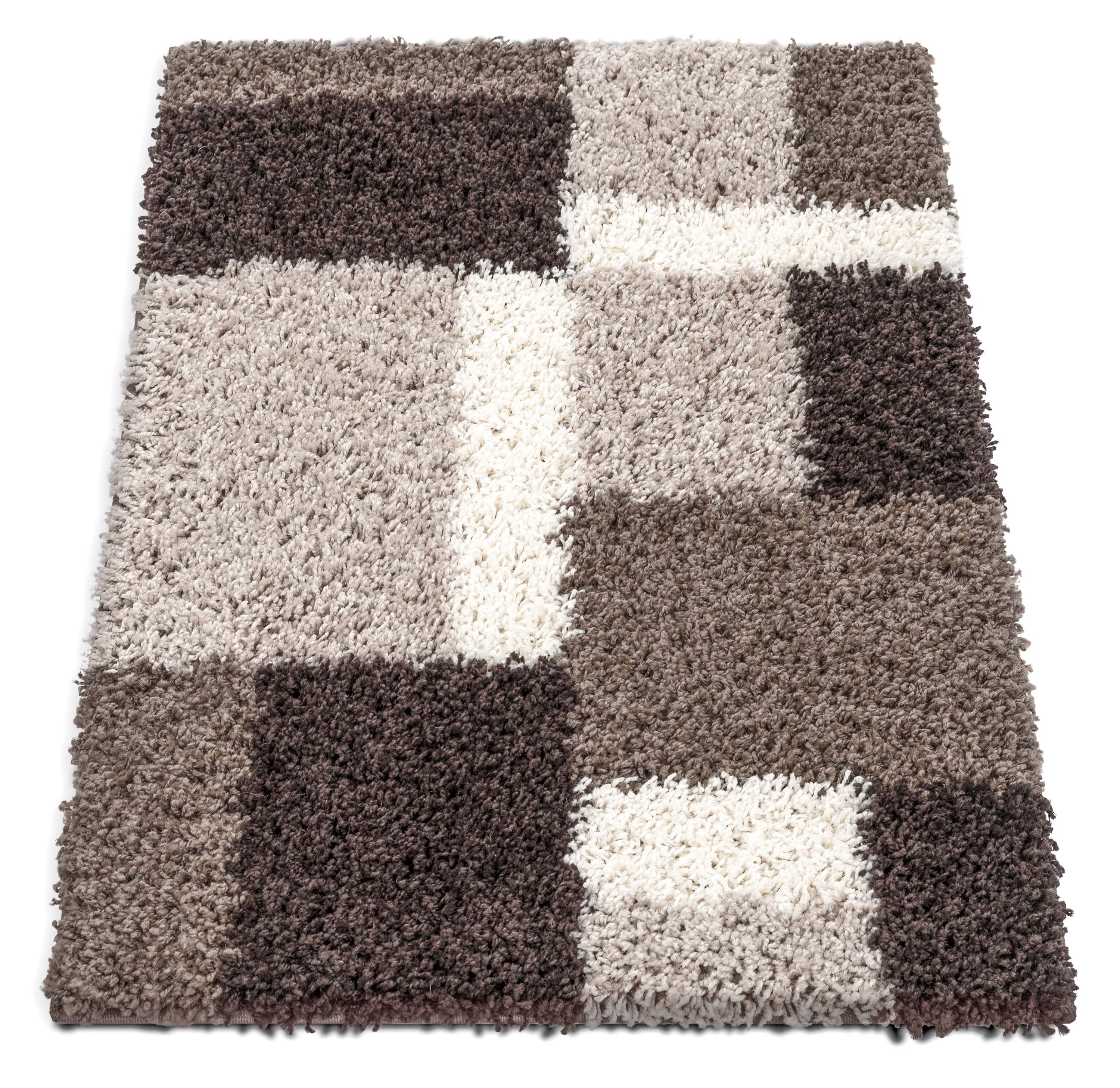 Cubes Beige Brown Modern Geo Rug、mySite、gigharbornorthrealestate