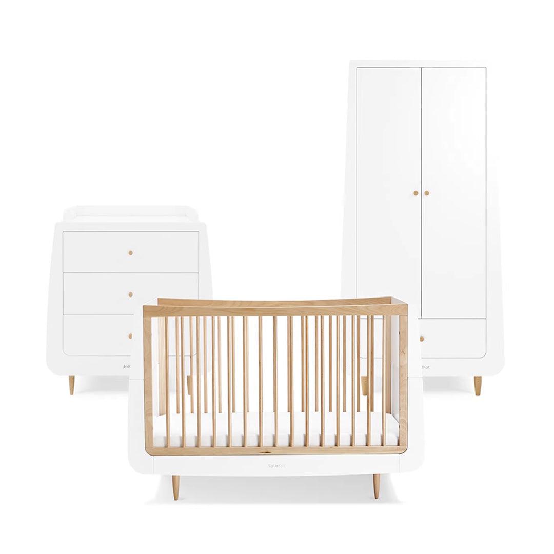  SnuzKot Skandi 3 Piece Nursery Furniture Set - Natural、mySite、merchandisen