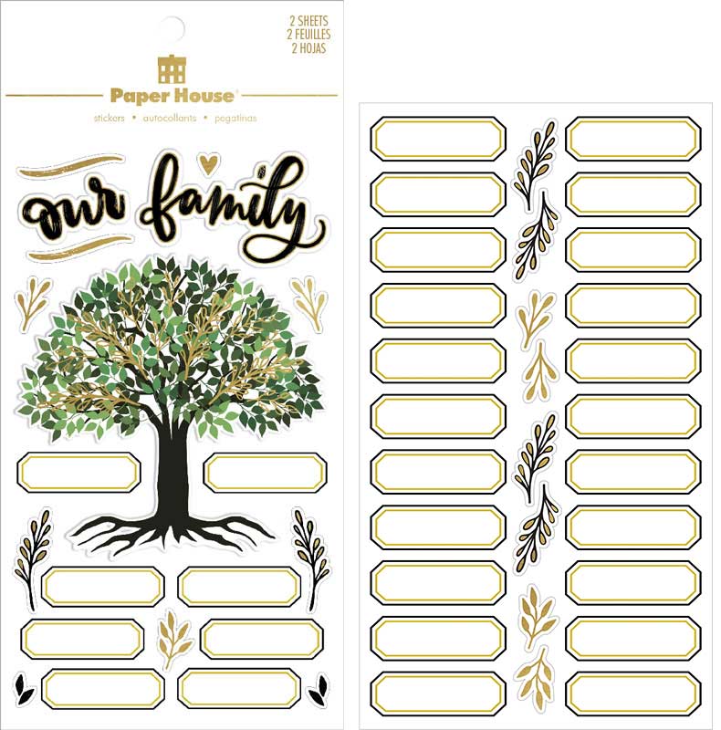  Scrapbook Stickers - Family Tree 3D、mySite、ghnorth