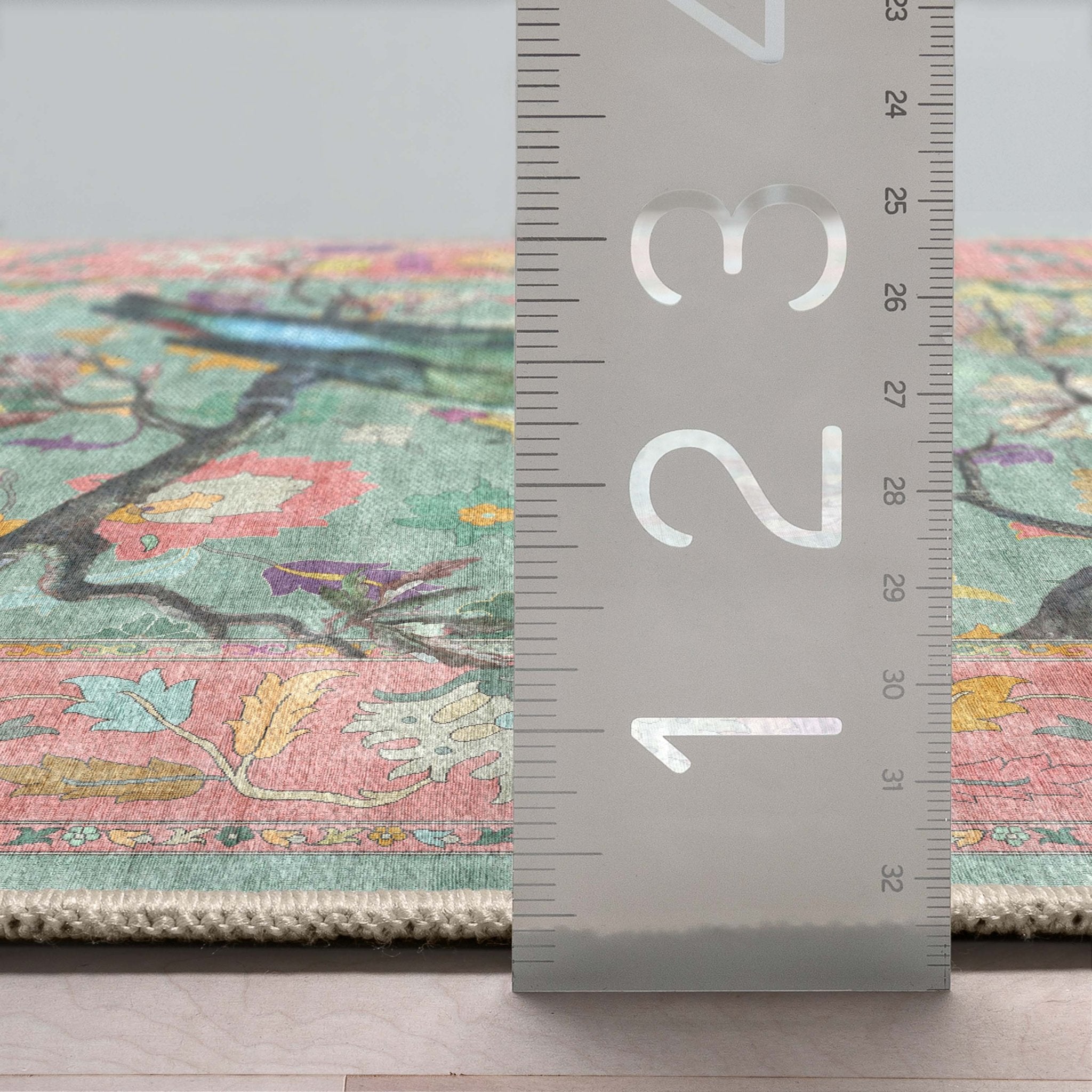 Apollo Botanical Birds Ushak Tropical Green Multi Color Rug Perfect for Living Room, Dining Room, Bedroom and Kitchen、mySite、gigharbornorthrealestate