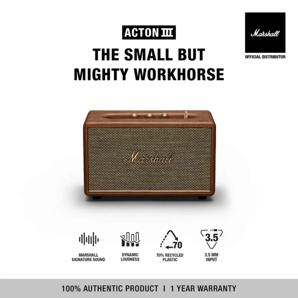 Marshall Acton III Wireless Bluetooth Indoor Speaker、mySite、fannypackpong