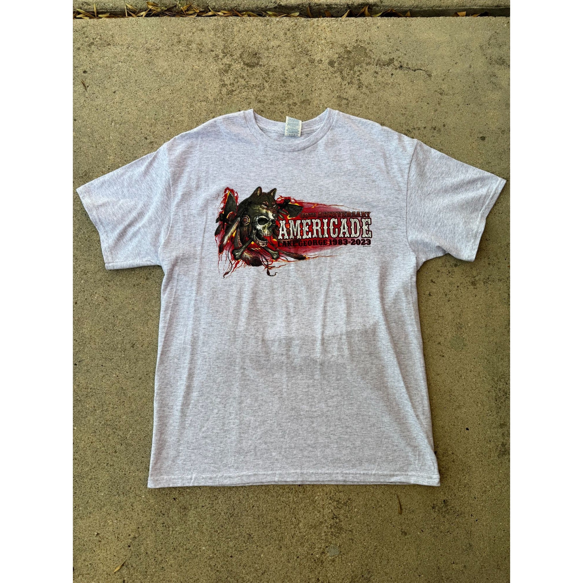 NEW 2023 Americade 40th Bike Rally Motorcycle Graphic Biker Tee Large、mySite、garagedoors4me
