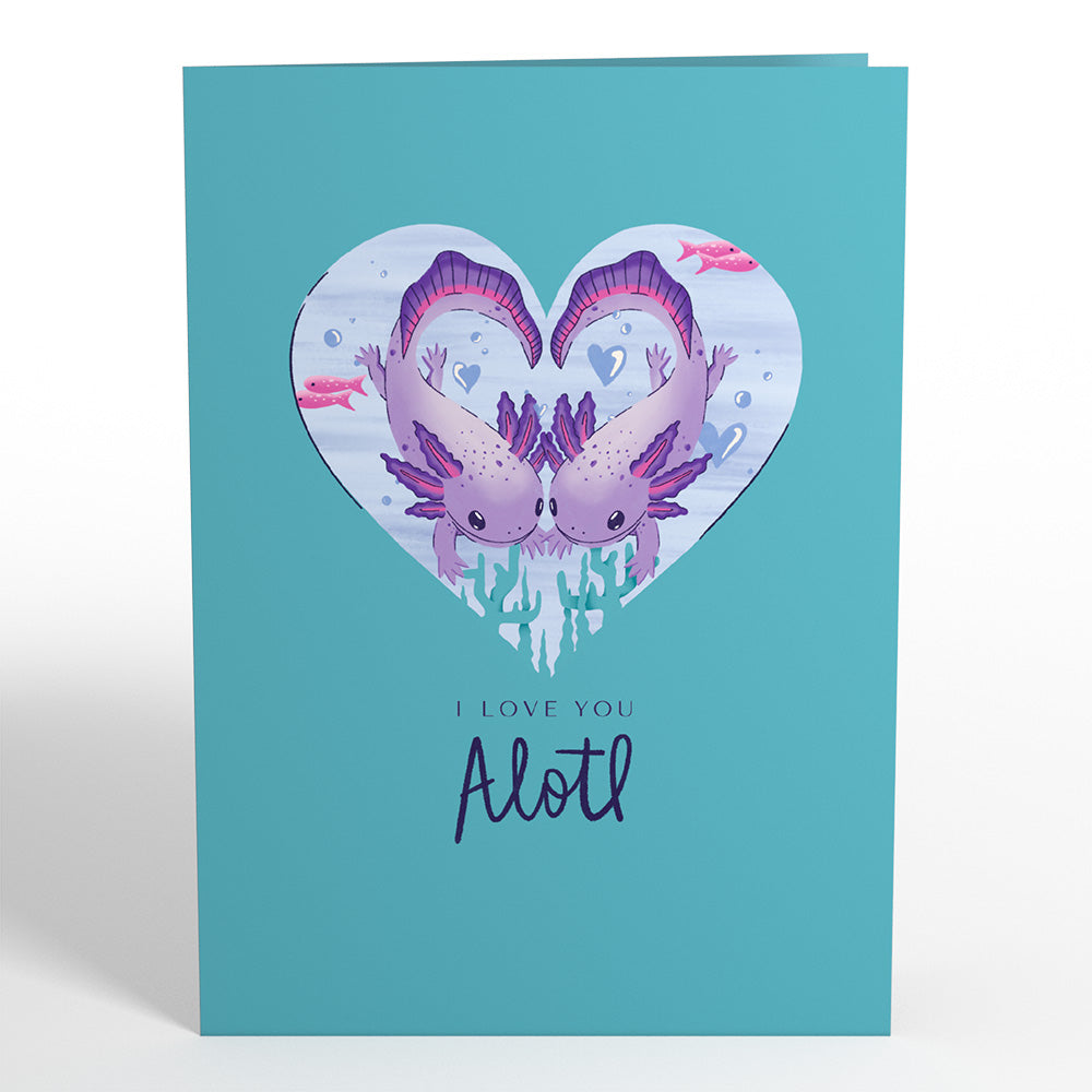 Love You A-Lotl Pop-Up Card、mySite、solidvoid