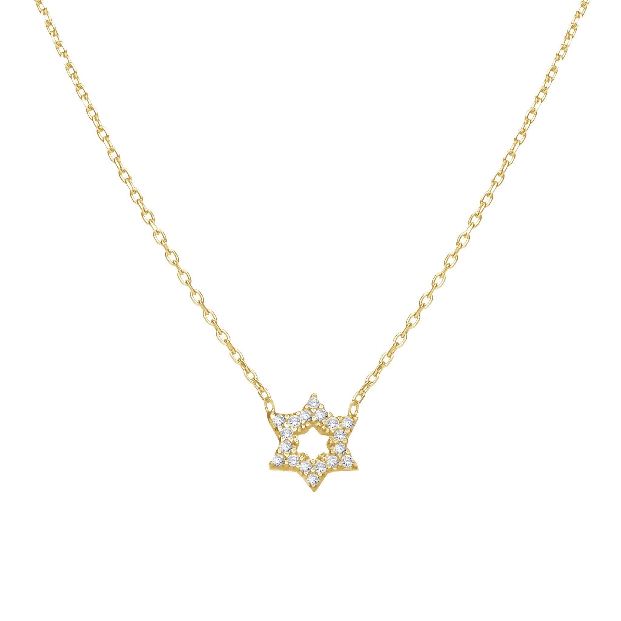 Star of David Sparkle Necklace - Gold, Silver or Rose Gold、mySite、topwebapps