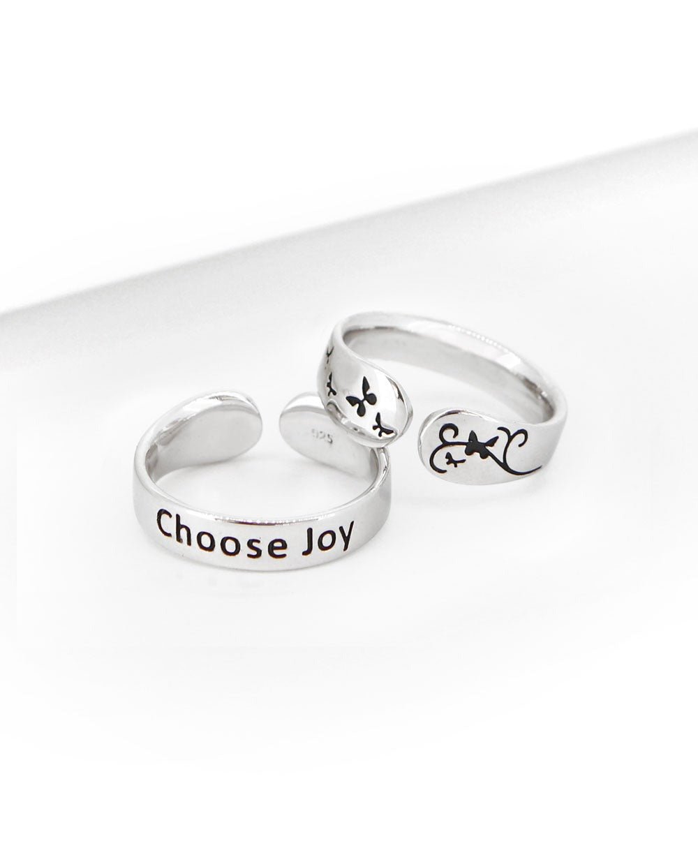 Choose Joy Inspirational Mantra Ring、mySite、topwebapps