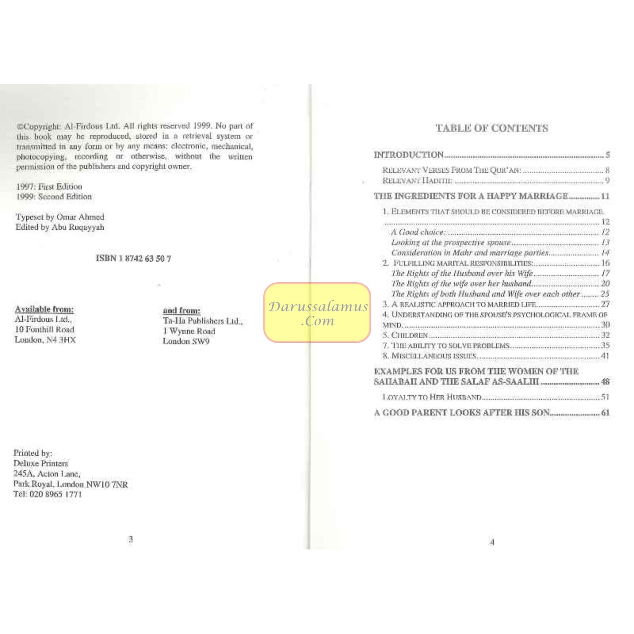 The Ingredients for a Happy Marriage By Sheikh Nasir Al-Omar、mySite、topwebapps