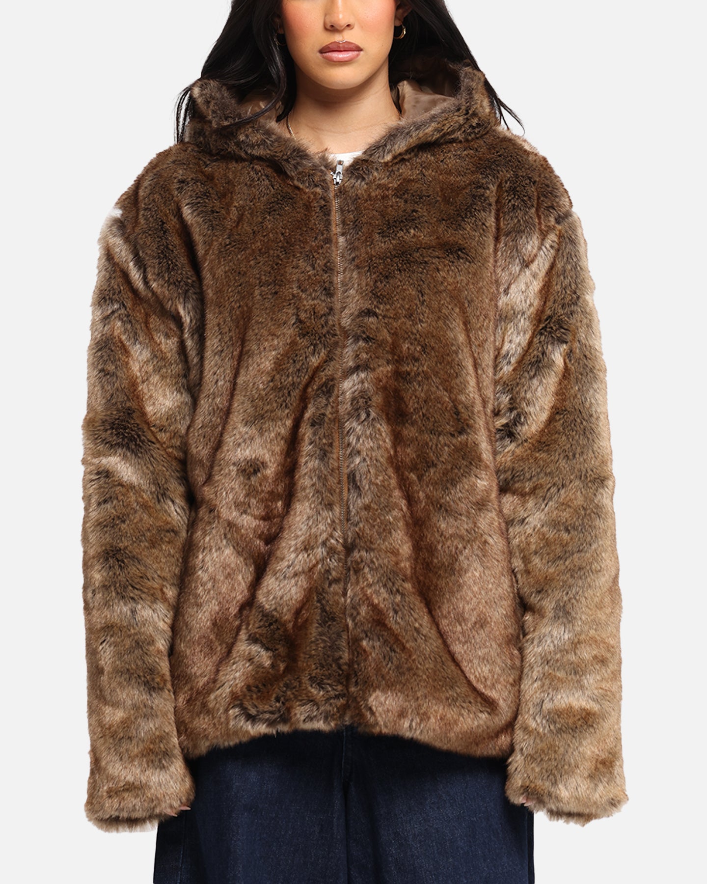 XXIII Into The Wild Fur Jacket Brown、mySite、zt4zffjzw