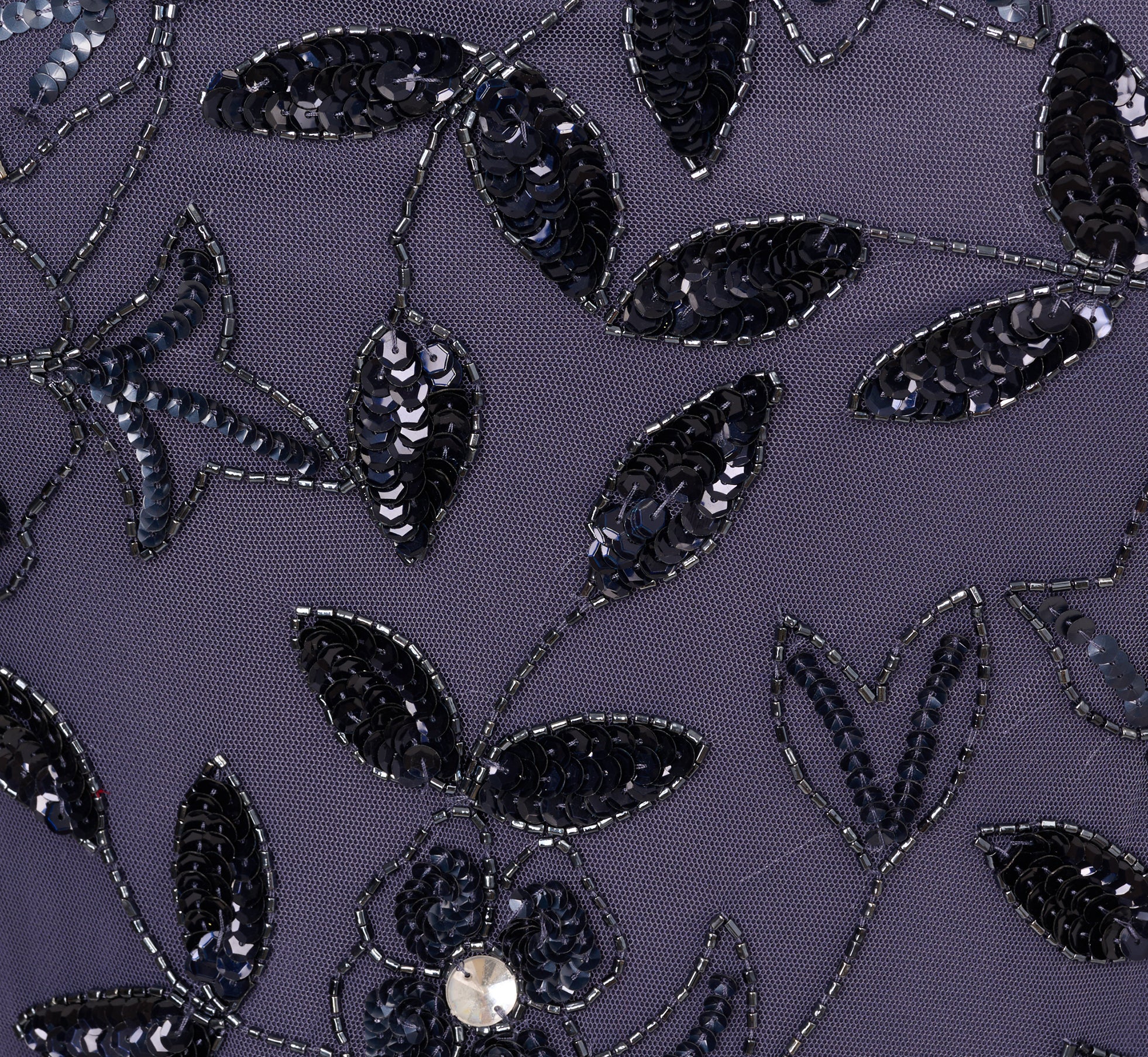 Plus Size Hand Beaded Short Sleeve Floral Godet Gown In Smoky Peri、mySite、solidvoid