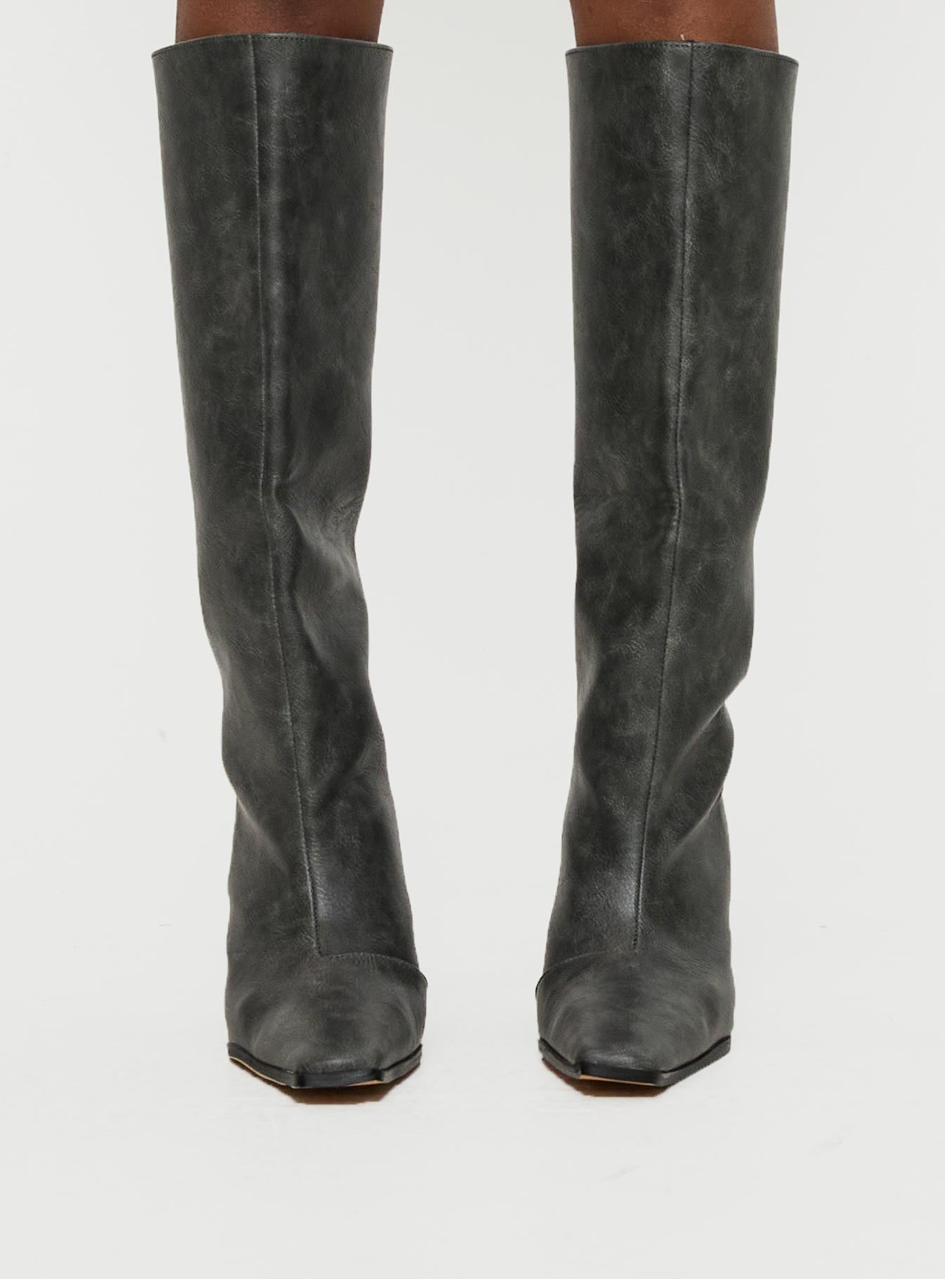 Cecil Knee High Boots Charcoal、mySite、solidvoid