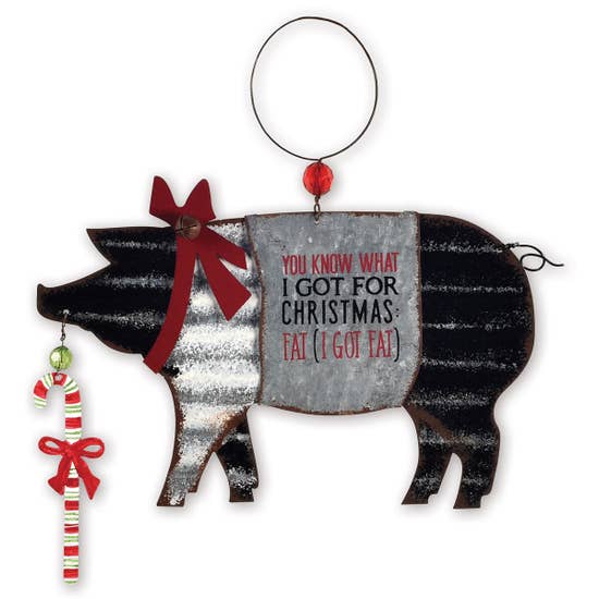 Pig Tin Ornament-I Got FAT! For Christmas...、mySite、g9winljtr